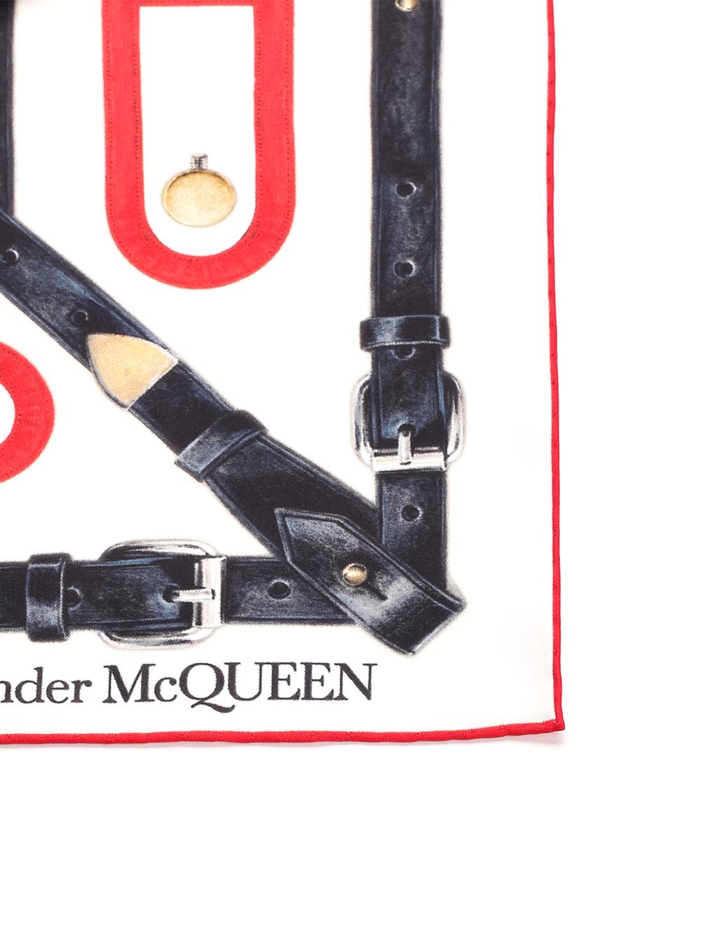 Silk scarf with print 7558583001Q9274 (Alexander McQUEEN / スカーフ・マフラー ) | Alexander McQUEEN (アレキサンダー・マックイーン)(1)