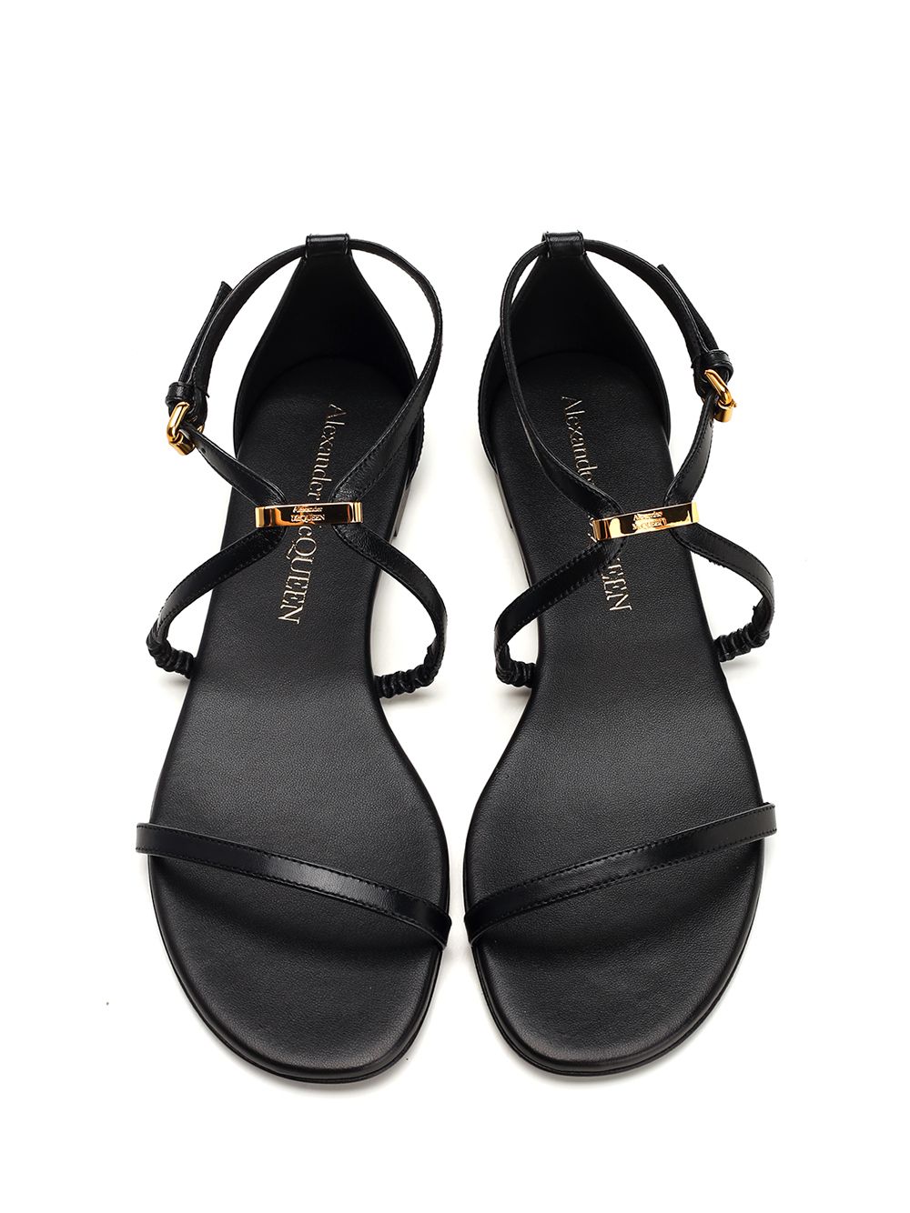 Flat sandal with gold hardware 787159WIEX91088 (Alexander McQUEEN / サンダル ) | Alexander McQUEEN (アレキサンダー・マックイーン)(4)