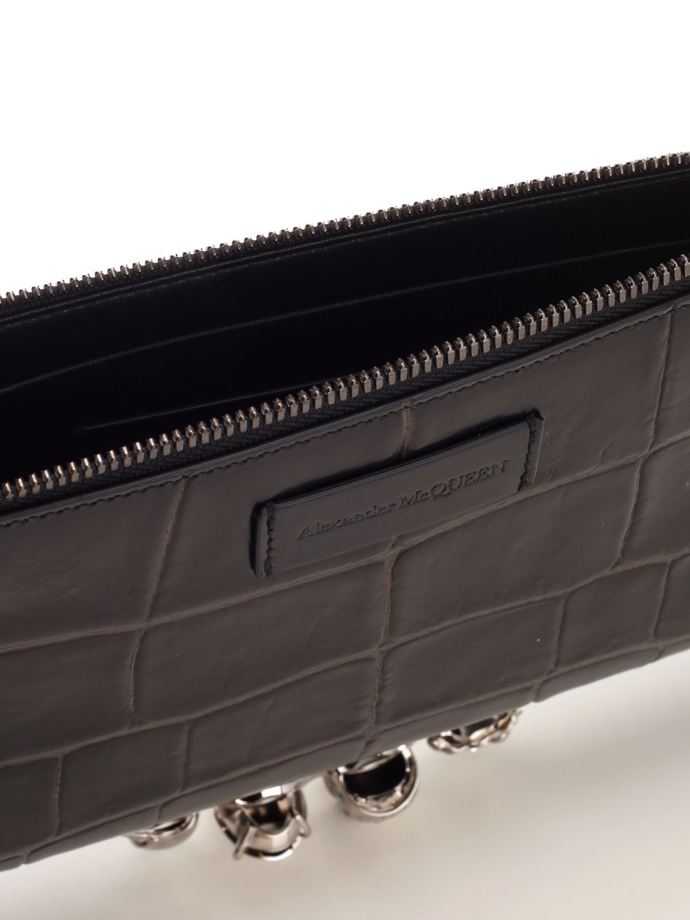 Black "Four-rings" pouch 7511851XM0Y1000 (Alexander McQUEEN / クラッチバッグ・ポーチ ) | Alexander McQUEEN (アレキサンダー・マックイーン)(3)