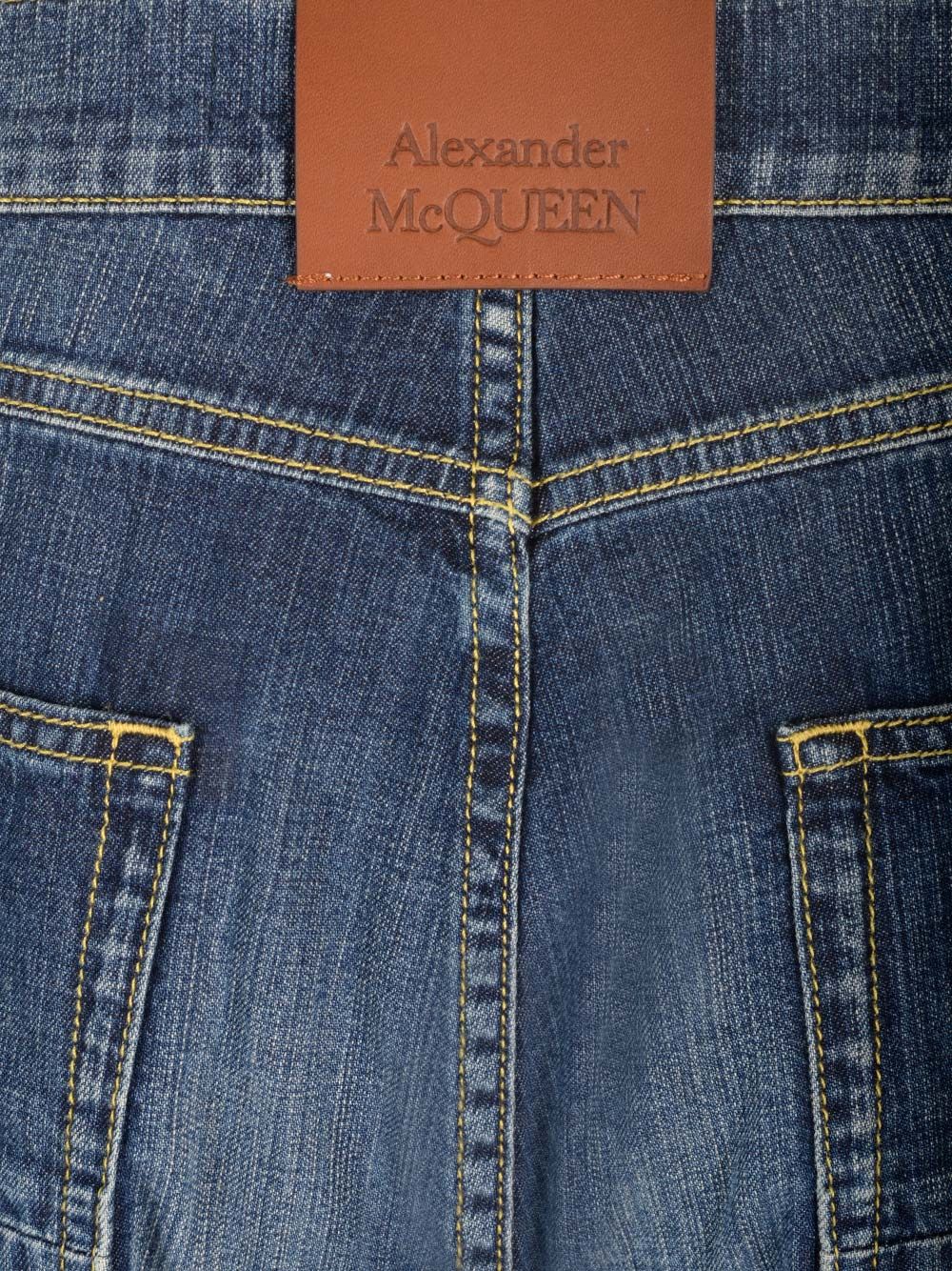 Denim shorts 781772QYAAX4211 (Alexander McQUEEN / ショートパンツ ) | Alexander McQUEEN (アレキサンダー・マックイーン)(4)