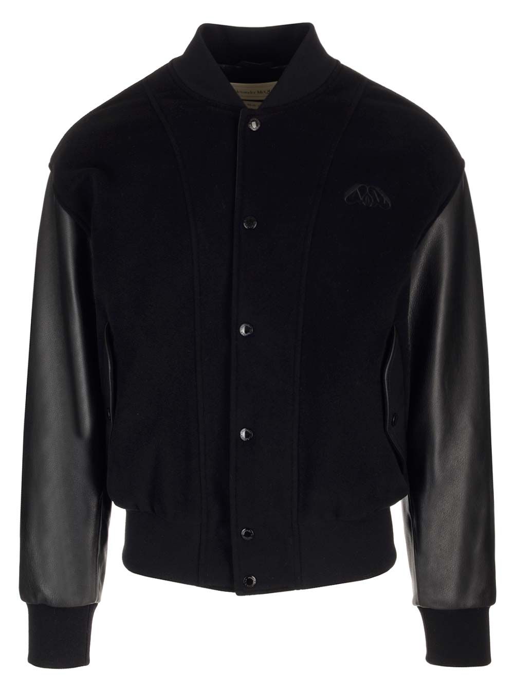 Black "Hybrid" bomber jacket 760447Q5HXX1000 (Alexander McQUEEN / カジュアルジャケット・ベスト ) | Alexander McQUEEN (アレキサンダー・マックイーン)