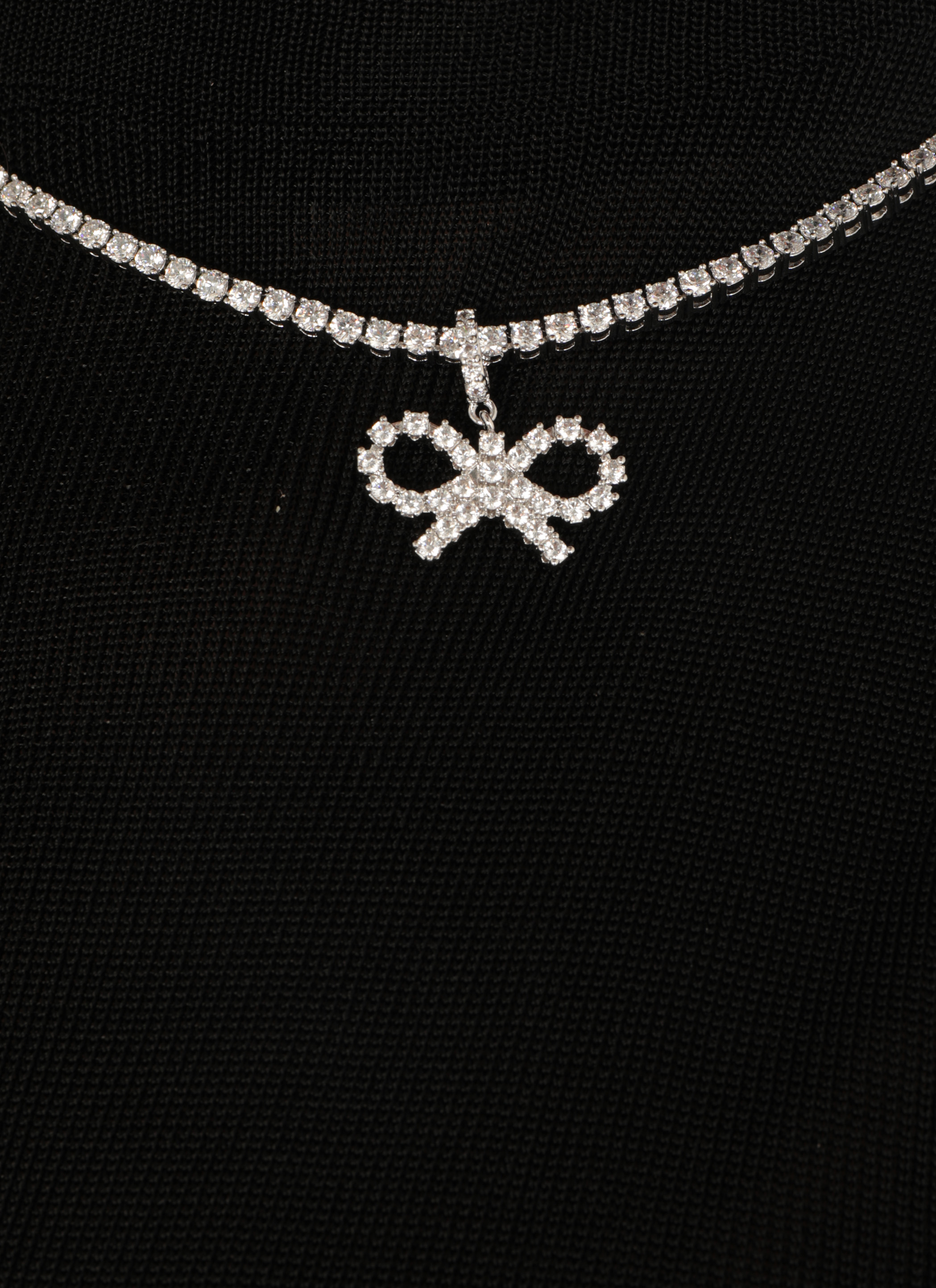 SELF PORTRAIT Bijoux Silver PF25621NSLBOWTENNISSILVER (self-portrait / ネックレス ) | self-portrait (セルフ・ポートレイト)(6)