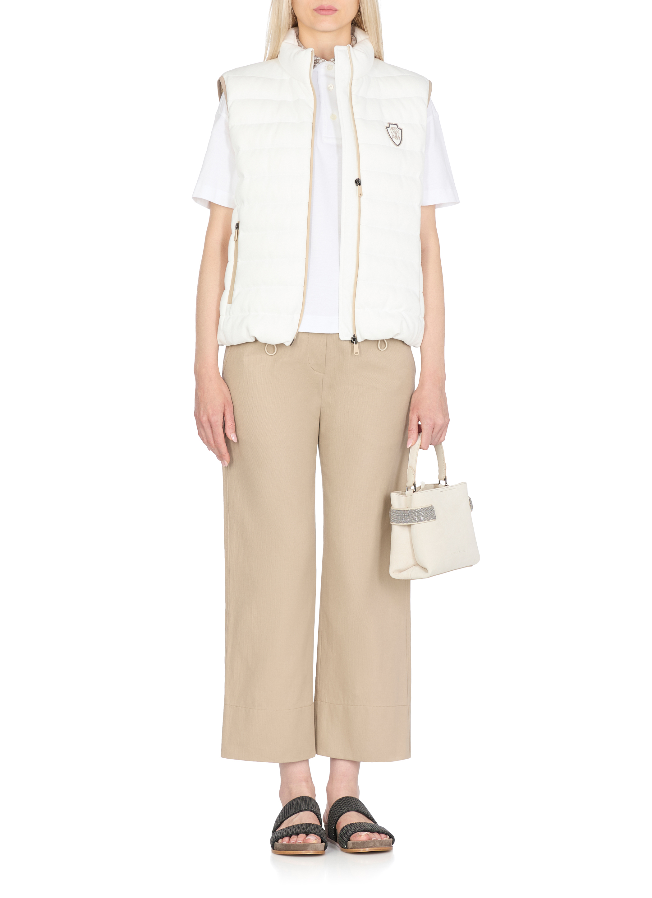 Brunello Cucinelli Bags.. Ivory MBDLD2499C8905 (Brunello Cucinelli / ハンドバッグ・ショルダーバッグ ) | Brunello Cucinelli (ブルネロ・クチネリ)(1)
