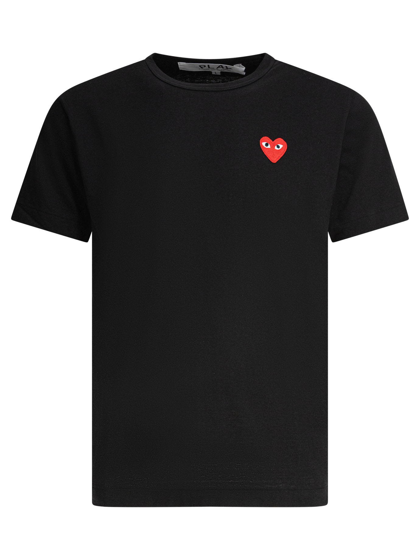T-shirt with heart logo AXT1080511BLACK (PLAY Comme Des Garçons / Tシャツ・カットソー ) | PLAY Comme Des Garçons (プレイ コムデギャルソン)