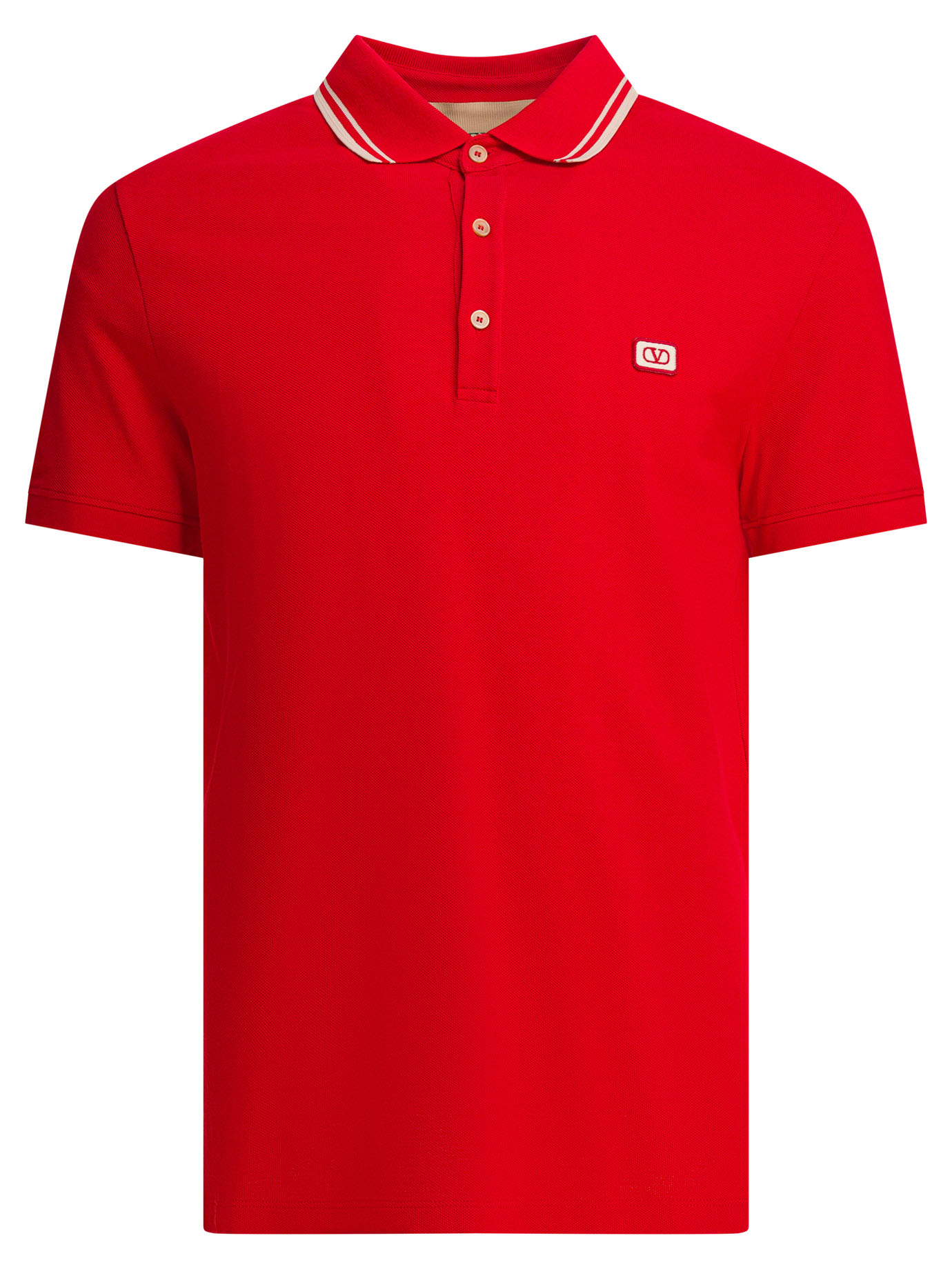 Cotton short-sleeved polo shirt 7V3MH01KAQK157 (Valentino Garavani / ポロシャツ ) | Valentino Garavani (ヴァレンティノ)