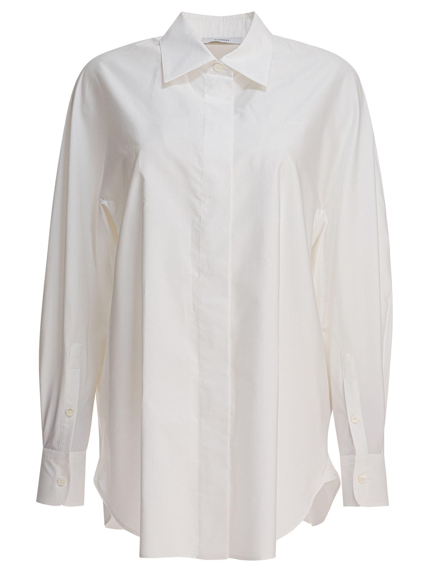 Poplin shirt with embroidery GIVENCHY BW61ET1634100 (GIVENCHY / シャツ・ブラウス ) | GIVENCHY (ジバンシィ)
