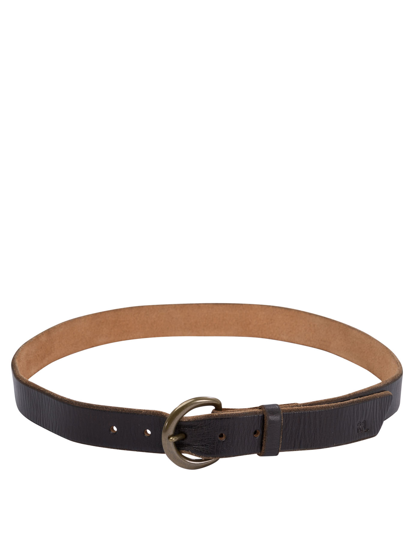 Hammered leather belt 417506289001BROWN (RRL / ベルト・サスペンダー ) | RRL (ダブルアールエル)