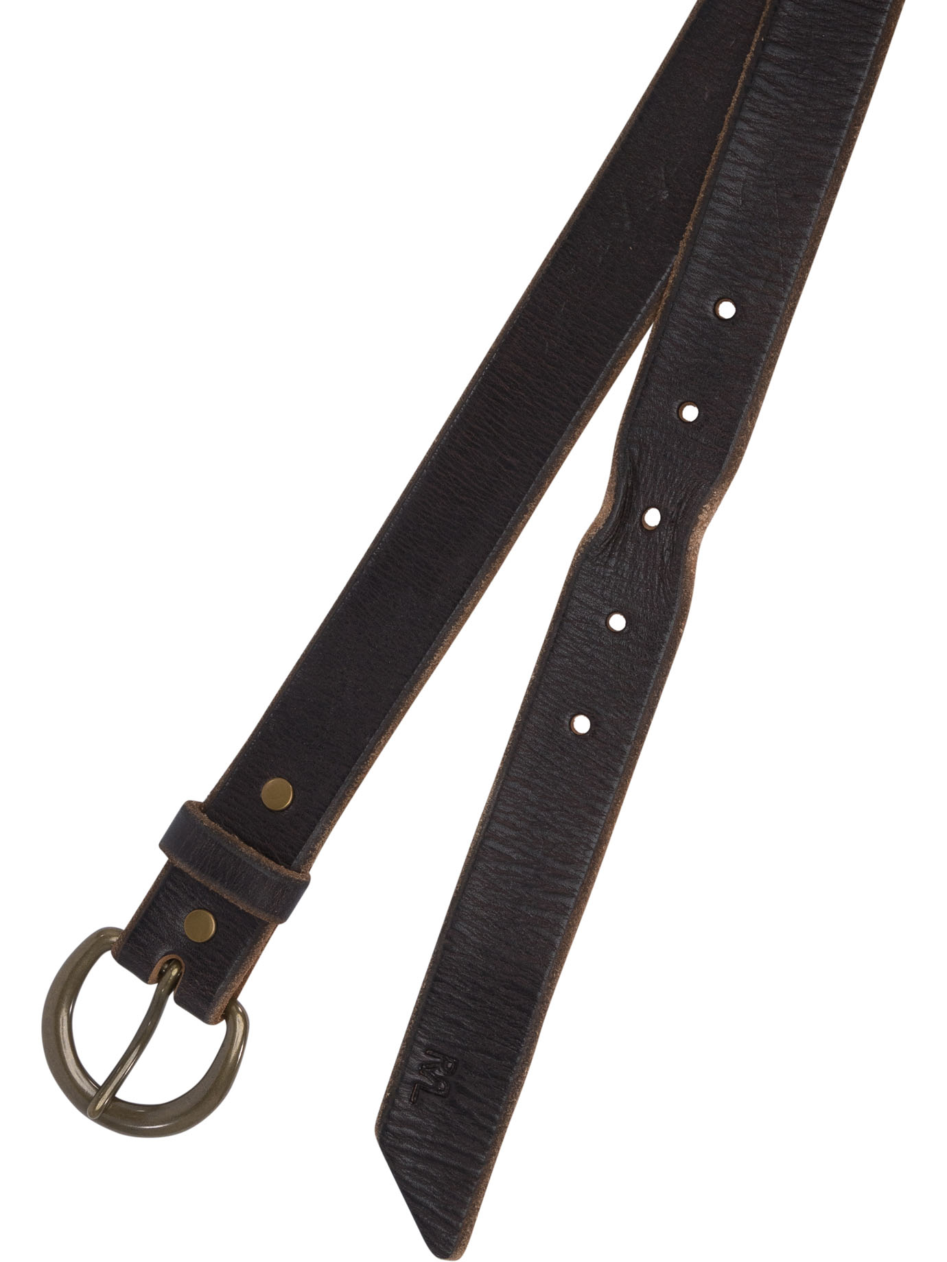 Hammered leather belt 417506289001BROWN (RRL / ベルト・サスペンダー ) | RRL (ダブルアールエル)(1)