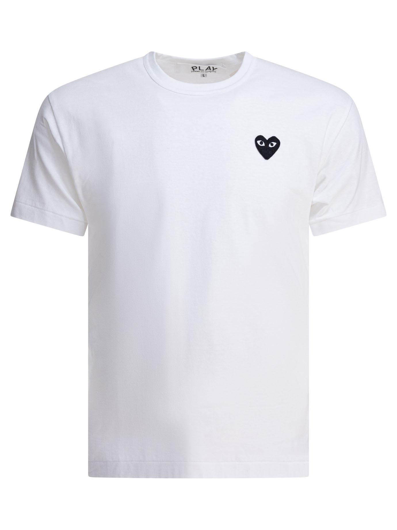 T-shirt with heart logo AXT0640512WHITE (PLAY Comme Des Garçons / Tシャツ・カットソー ) | PLAY Comme Des Garçons (プレイ コムデギャルソン)