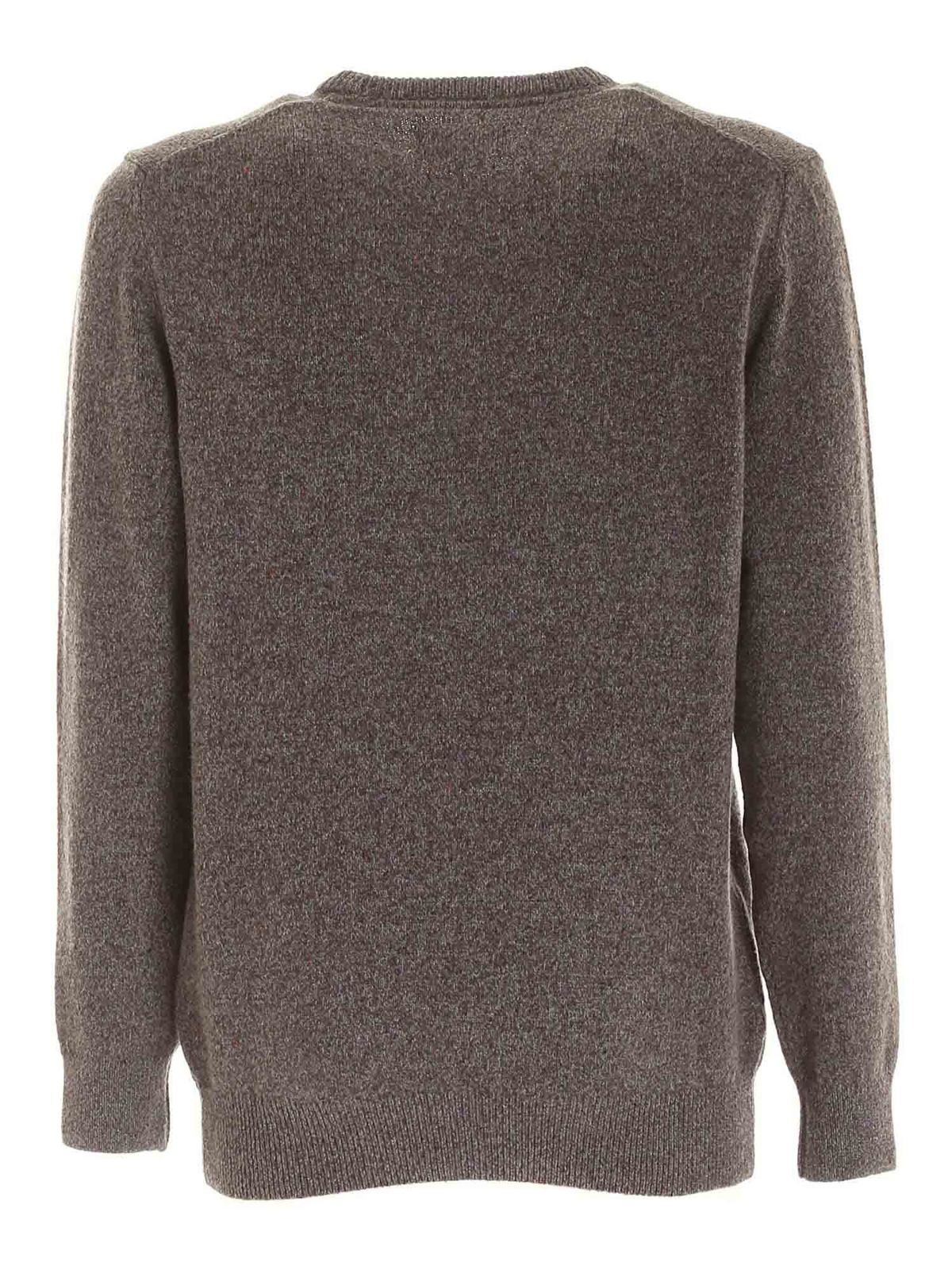 Tisbury speckle pullover in brown MKN0844GY78 (Barbour / ニット・セーター・カーディガン ) | Barbour (バブアー)(1)