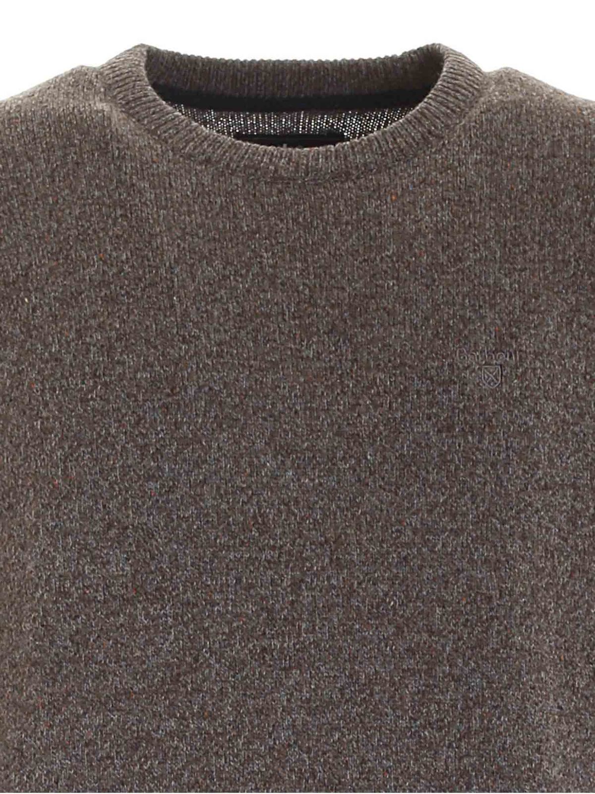 Tisbury speckle pullover in brown MKN0844GY78 (Barbour / ニット・セーター・カーディガン ) | Barbour (バブアー)(2)