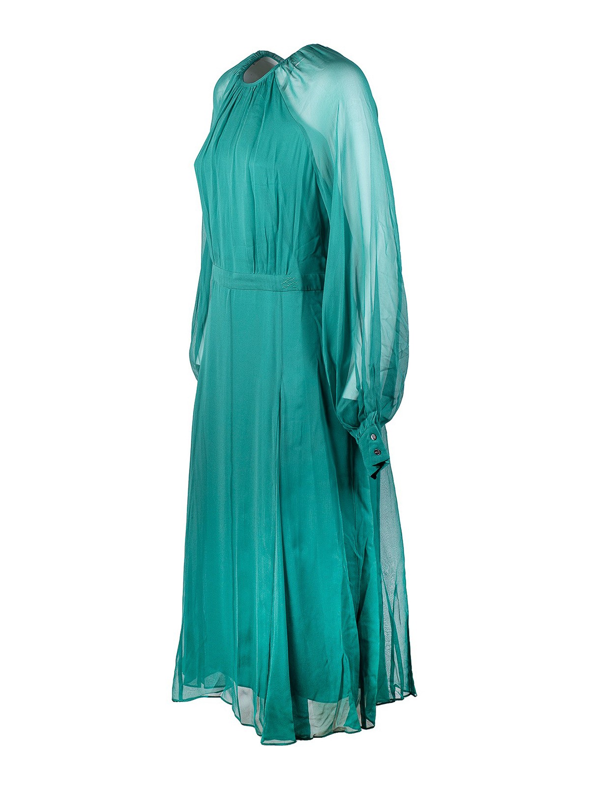 Silk midi dress 225W1301655 (KARL LAGERFELD / ワンピース・ドレス・オールインワン ) | KARL LAGERFELD (カール・ラガーフェルド)(2)