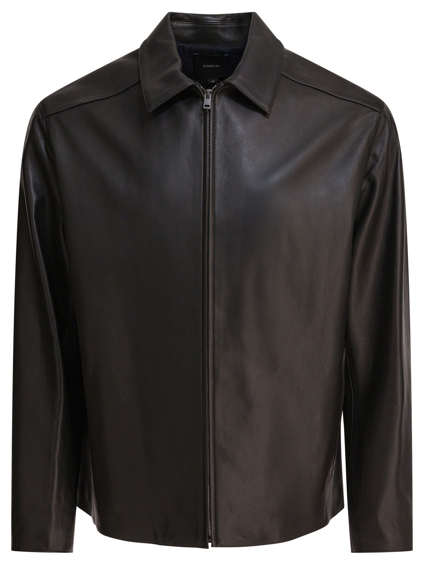 Leather jacket with zipper M03894016A001BLK (vince / レザー&ファージャケット・コート ) | vince (ヴィンス)