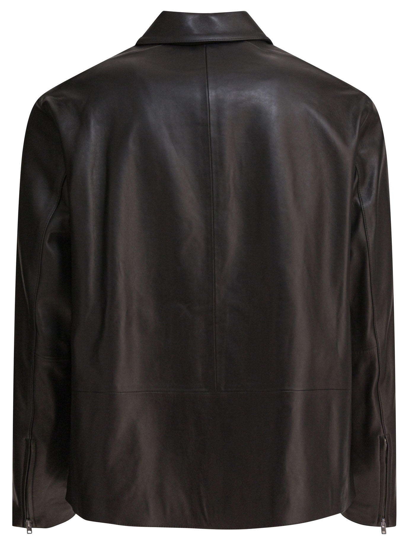 Leather jacket with zipper M03894016A001BLK (vince / レザー&ファージャケット・コート ) | vince (ヴィンス)(1)