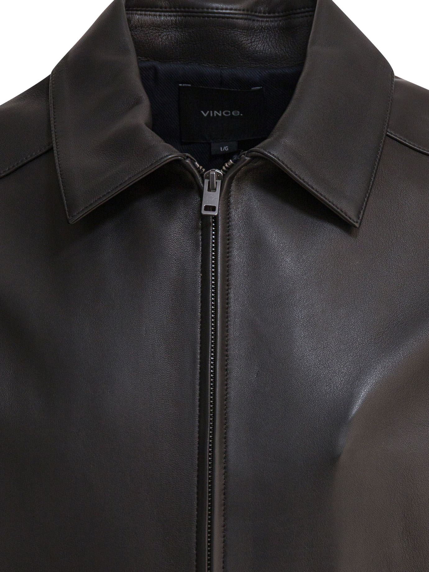 Leather jacket with zipper M03894016A001BLK (vince / レザー&ファージャケット・コート ) | vince (ヴィンス)(2)
