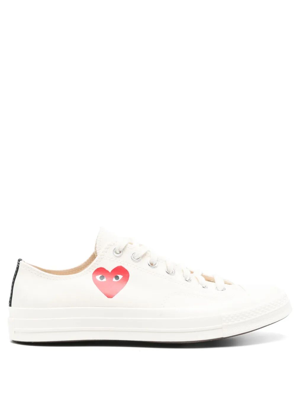CHUCK TAILOR RED HEART LOW TOP SNEAKERS P1K128WHITE (PLAY Comme Des Garçons / スニーカー ) | PLAY Comme Des Garçons (プレイ コムデギャルソン)