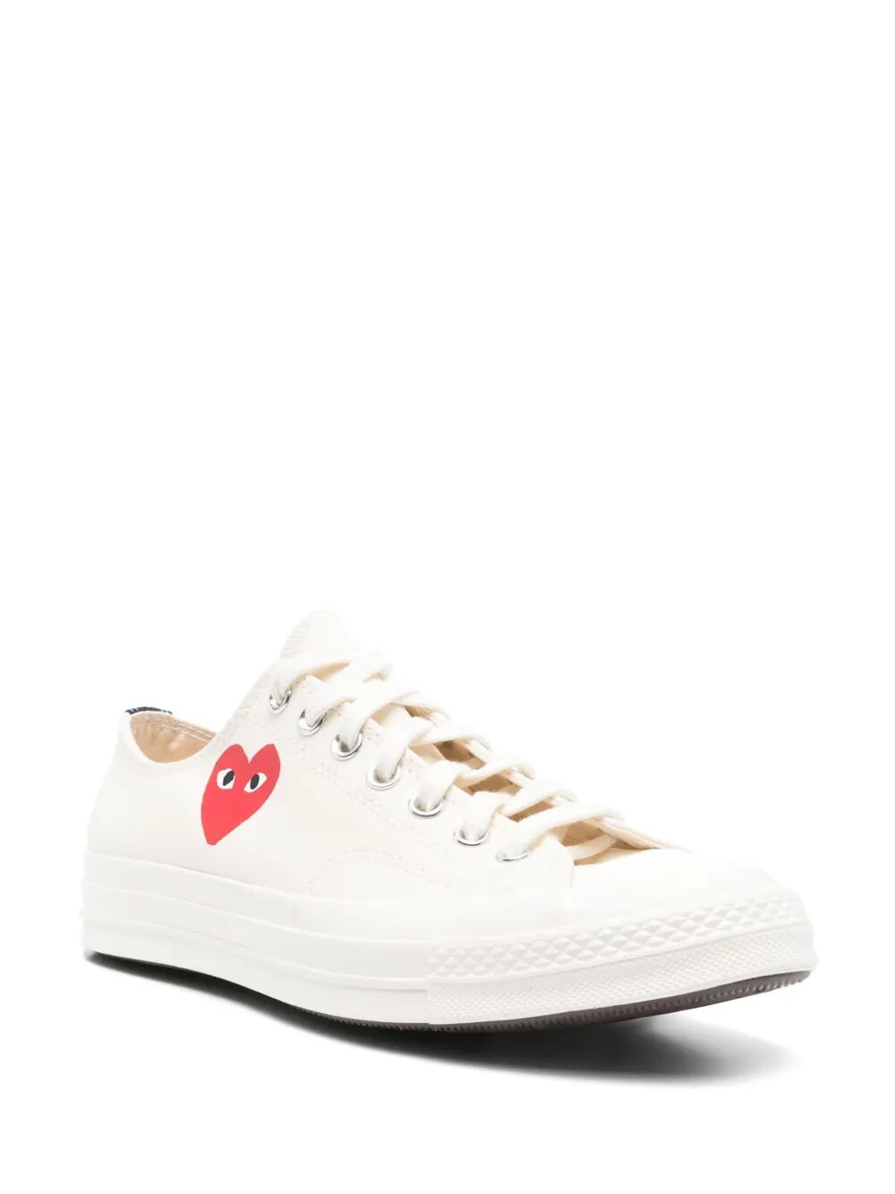 CHUCK TAILOR RED HEART LOW TOP SNEAKERS P1K128WHITE (PLAY Comme Des Garçons / スニーカー ) | PLAY Comme Des Garçons (プレイ コムデギャルソン)(1)