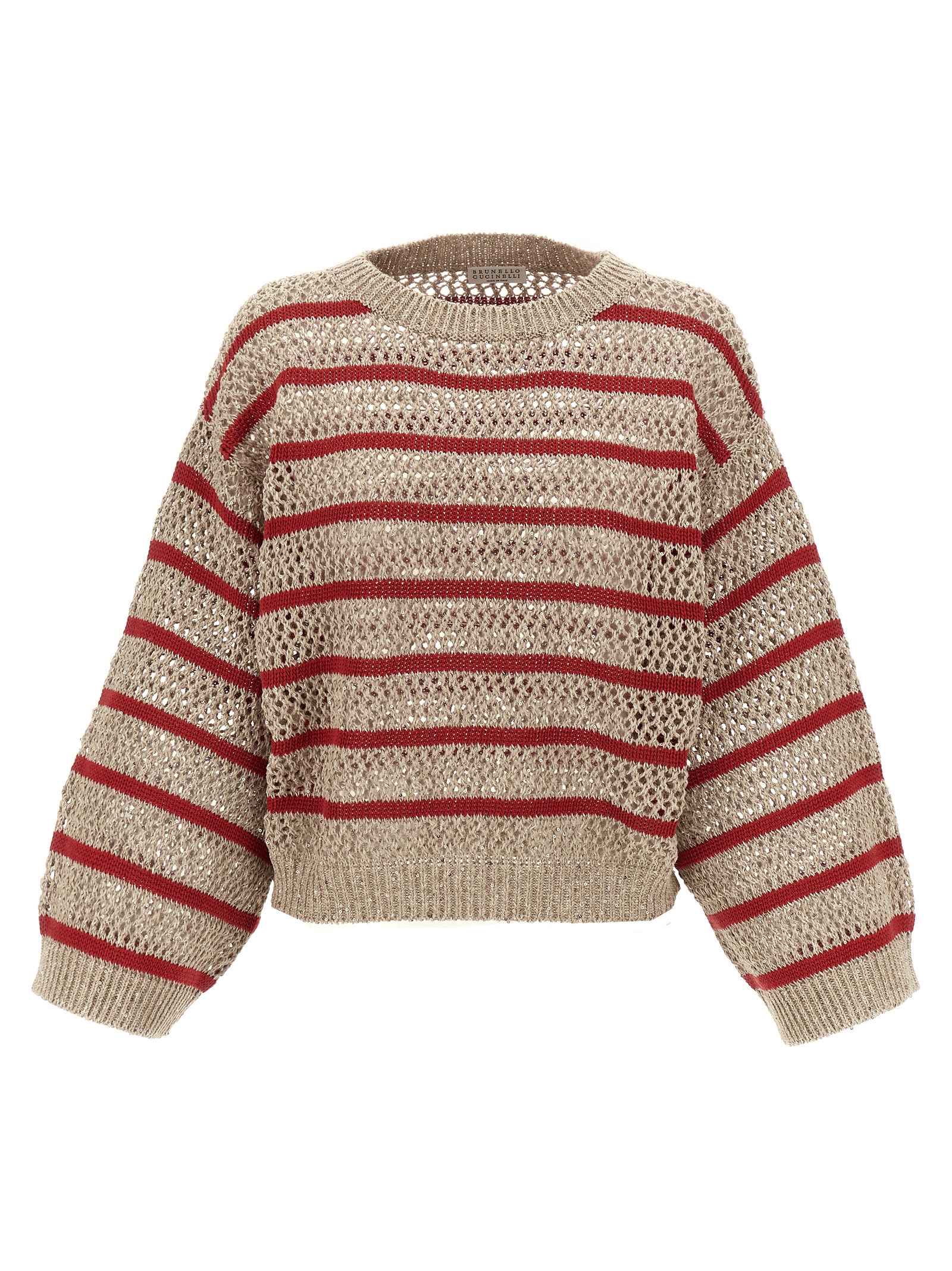 'Dazzling Striped Net' sweater MCO558900CSQ13 (Brunello Cucinelli / ニット・セーター・カーディガン ) | Brunello Cucinelli (ブルネロ・クチネリ)