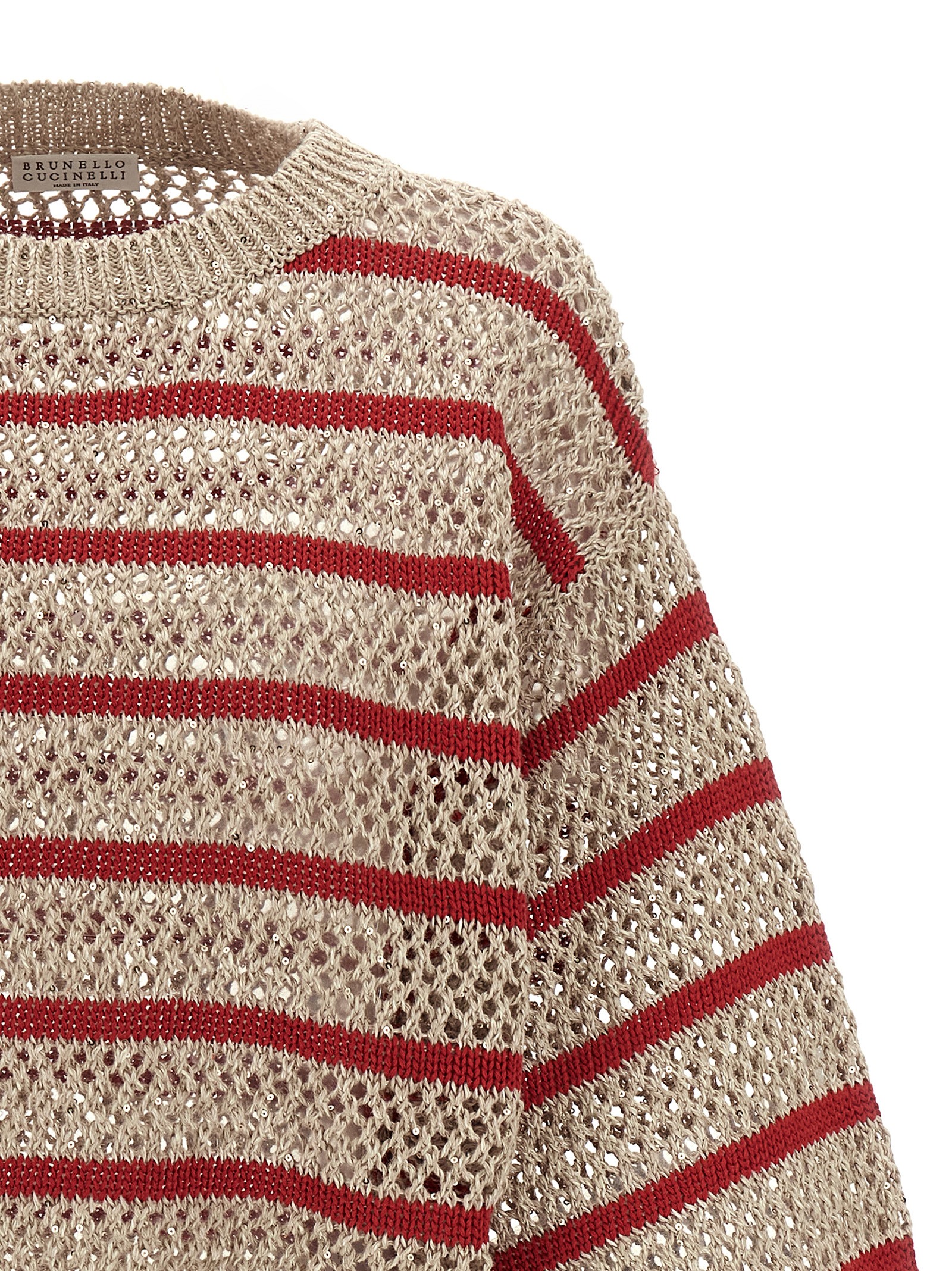 'Dazzling Striped Net' sweater MCO558900CSQ13 (Brunello Cucinelli / ニット・セーター・カーディガン ) | Brunello Cucinelli (ブルネロ・クチネリ)(2)