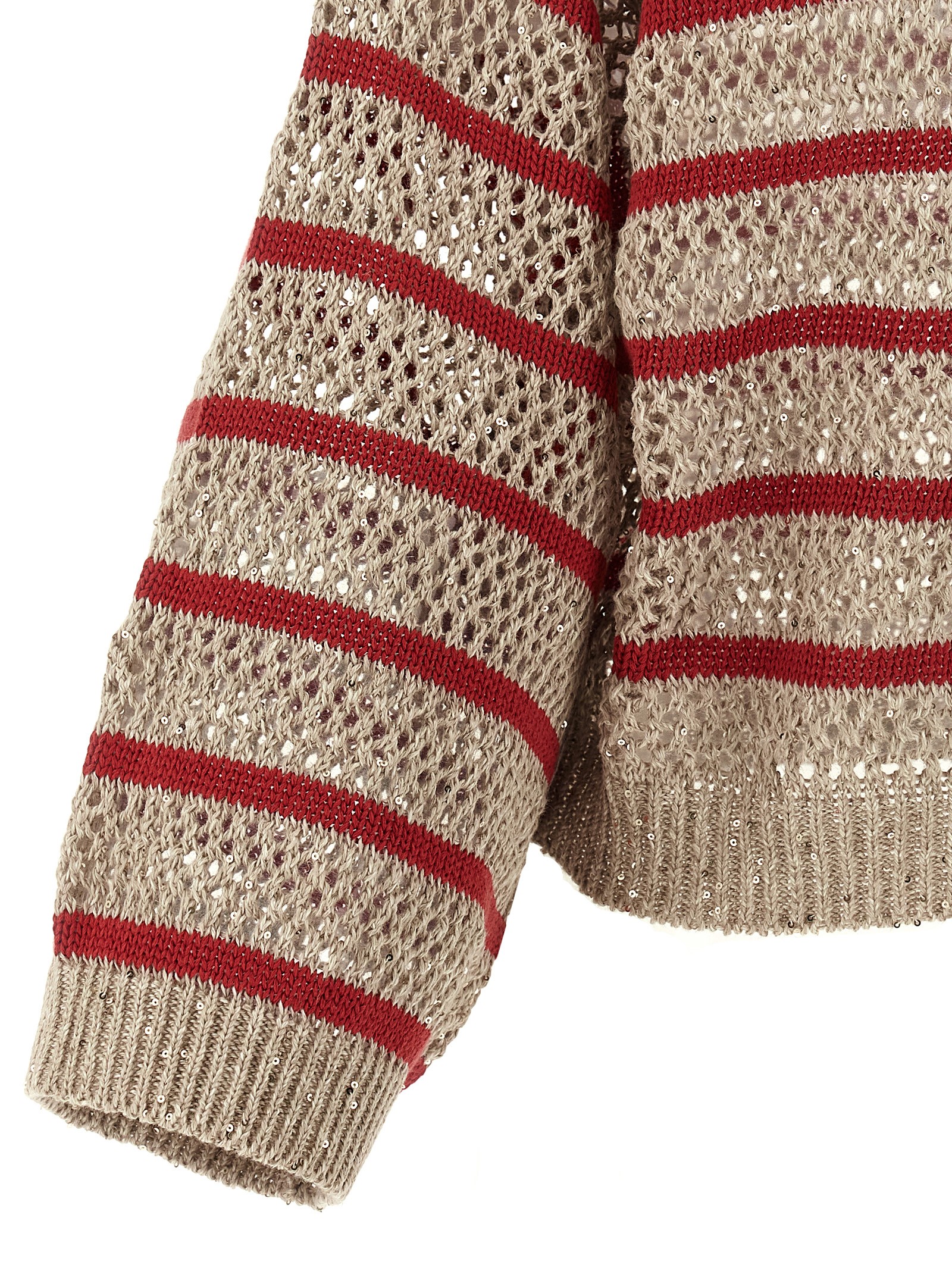 'Dazzling Striped Net' sweater MCO558900CSQ13 (Brunello Cucinelli / ニット・セーター・カーディガン ) | Brunello Cucinelli (ブルネロ・クチネリ)(3)