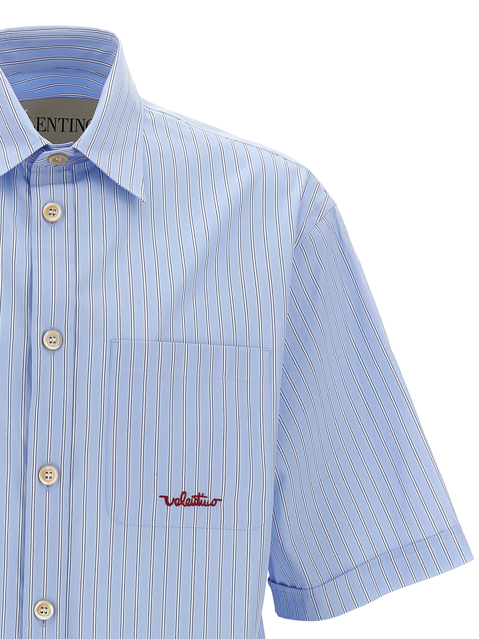Valentino Garavani 'Vlogo' embroidery shirt V3AAE87B2SSCJ（シャツ