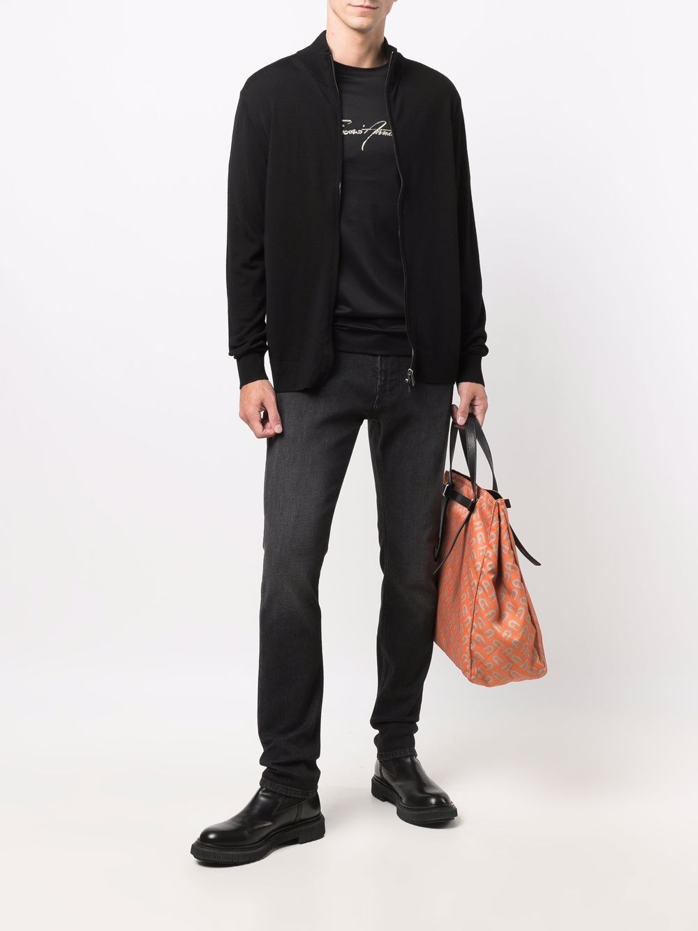 Emporio Armani Sweaters Black 8N1MUZ1MJXZ0999 (EMPORIO ARMANI / ニット・セーター・カーディガン ) | EMPORIO ARMANI (エンポリオ アルマーニ)(1)