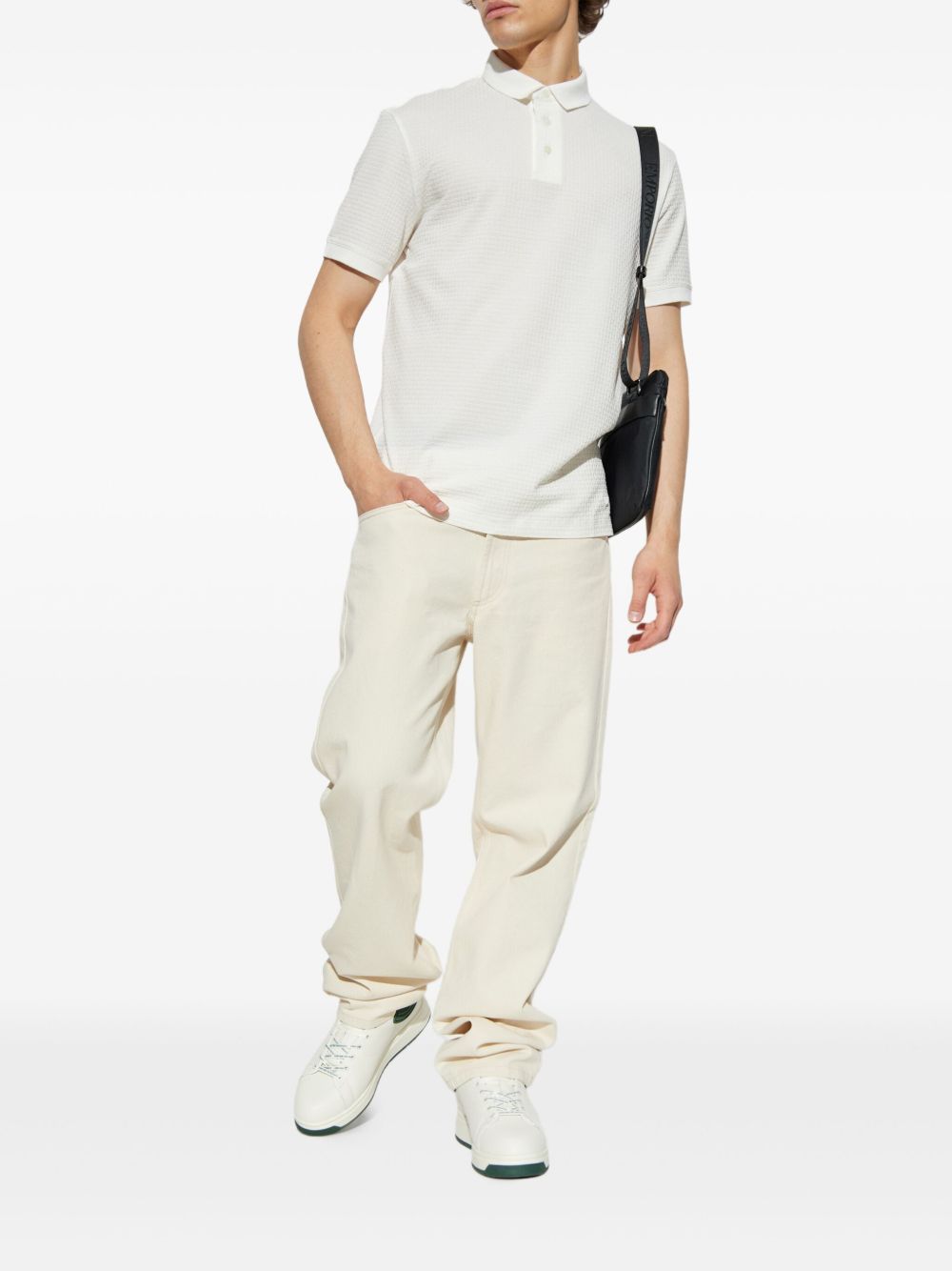 Emporio Armani T-shirts and Polos White EM003012AF10762F0135 (EMPORIO ARMANI / ポロシャツ ) | EMPORIO ARMANI (エンポリオ アルマーニ)(4)