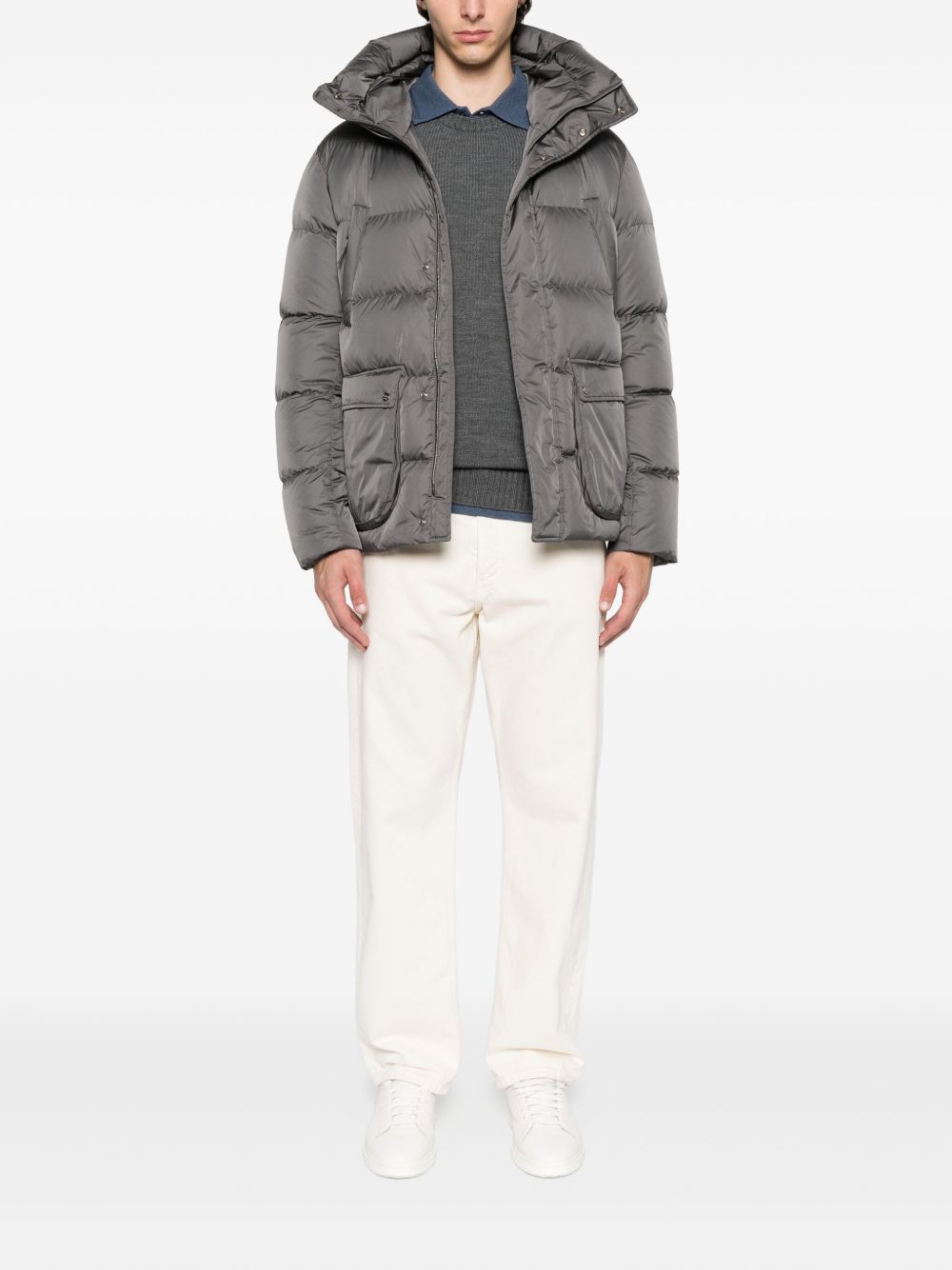 Herno Coats Grey PI001140U12004Z9460 (Herno / コート・ダウン ) | Herno (ヘルノ)(4)
