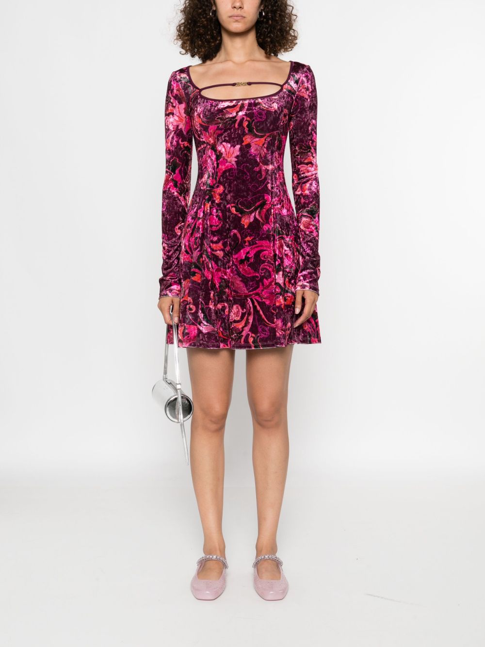 VERSACE JEANS COUTURE Dresses Bordeaux 79HAO922JS508317 (VERSACE JEANS COUTURE / ワンピース・ドレス・オールインワン ) | VERSACE JEANS COUTURE (ヴェルサーチェ ジーンズ クチュール)(2)