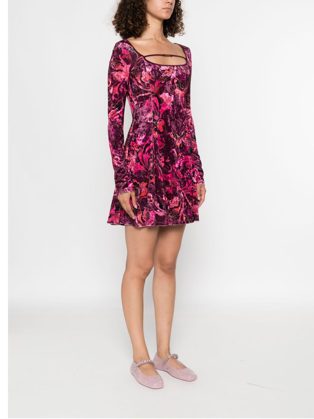 VERSACE JEANS COUTURE Dresses Bordeaux 79HAO922JS508317 (VERSACE JEANS COUTURE / ワンピース・ドレス・オールインワン ) | VERSACE JEANS COUTURE (ヴェルサーチェ ジーンズ クチュール)(4)