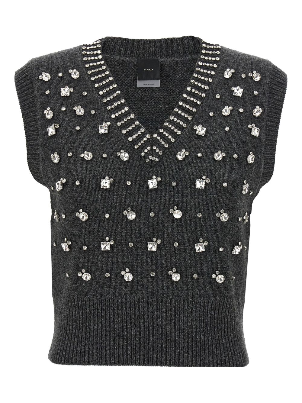 Pinko Sweaters Grey 105639A2TRPONZIANEK07 (PINKO / ニット・セーター・カーディガン ) | PINKO (ピンコ)