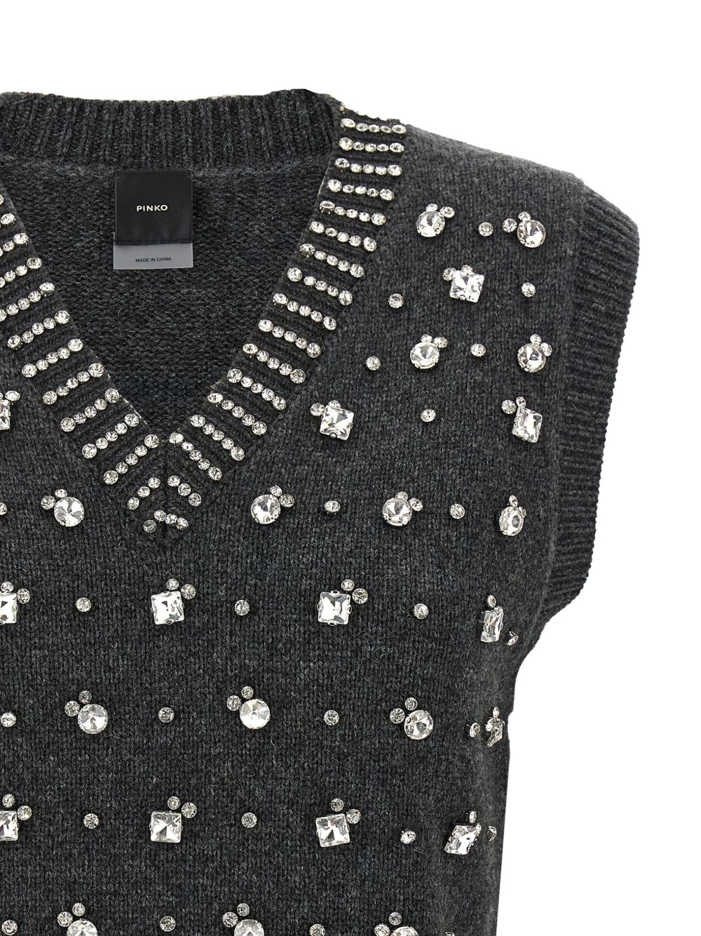 Pinko Sweaters Grey 105639A2TRPONZIANEK07 (PINKO / ニット・セーター・カーディガン ) | PINKO (ピンコ)(1)