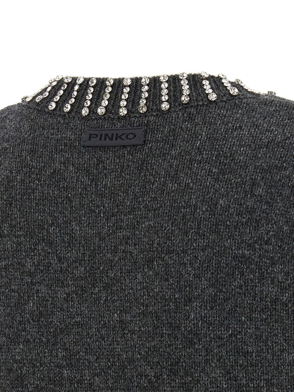 Pinko Sweaters Grey 105639A2TRPONZIANEK07 (PINKO / ニット・セーター・カーディガン ) | PINKO (ピンコ)(3)