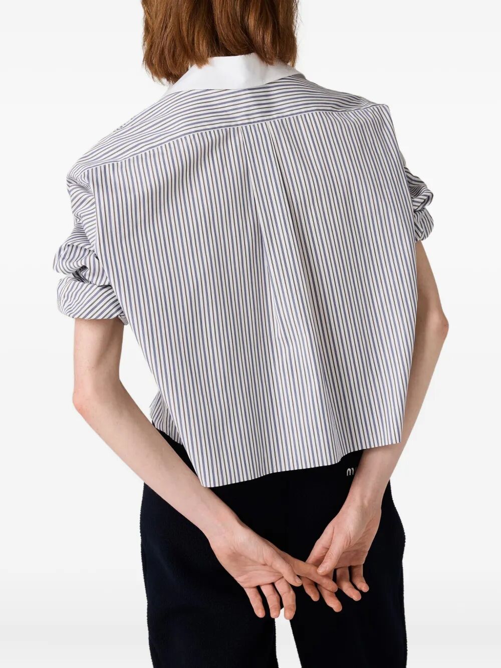 STRIPED POPLIN SHIRT MK1971SOOO174TF0963 (MIU MIU / シャツ・ブラウス ) | MIU MIU (ミュウミュウ)(2)