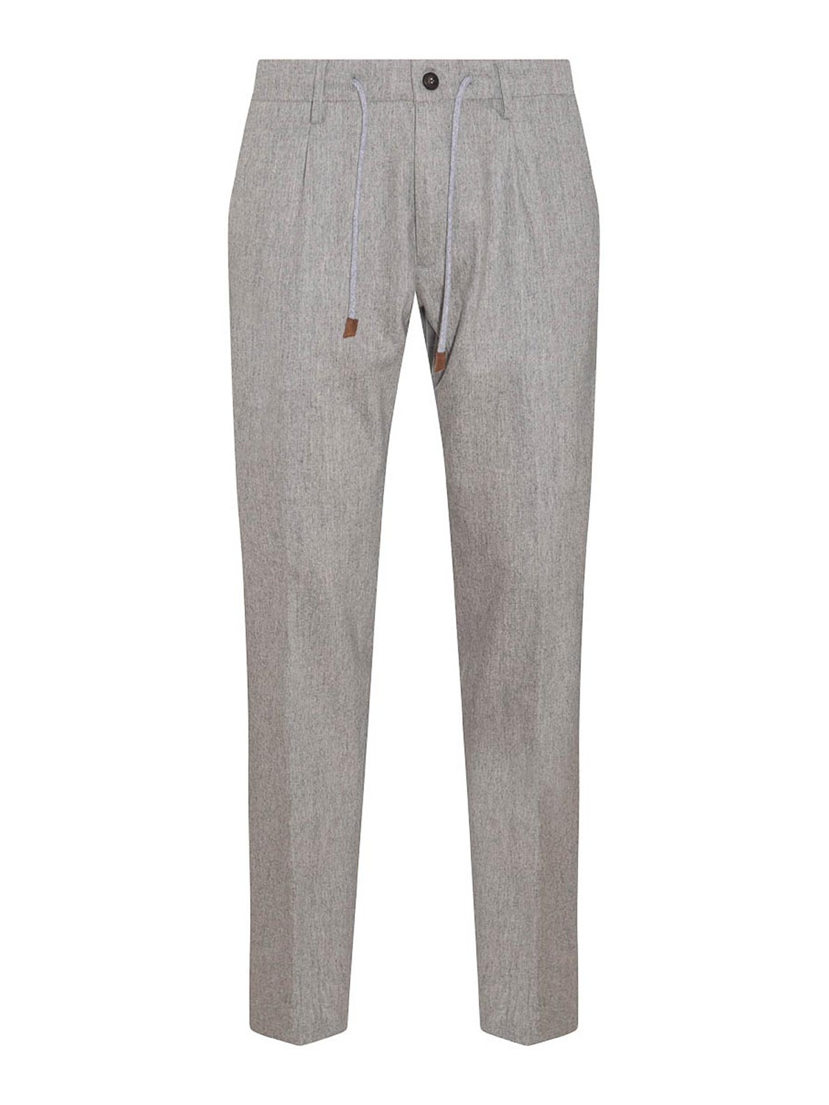Grey wool blend trousers X75PANB21TES0H02713 (eleventy / パンツ ) | eleventy (イレブンティ)