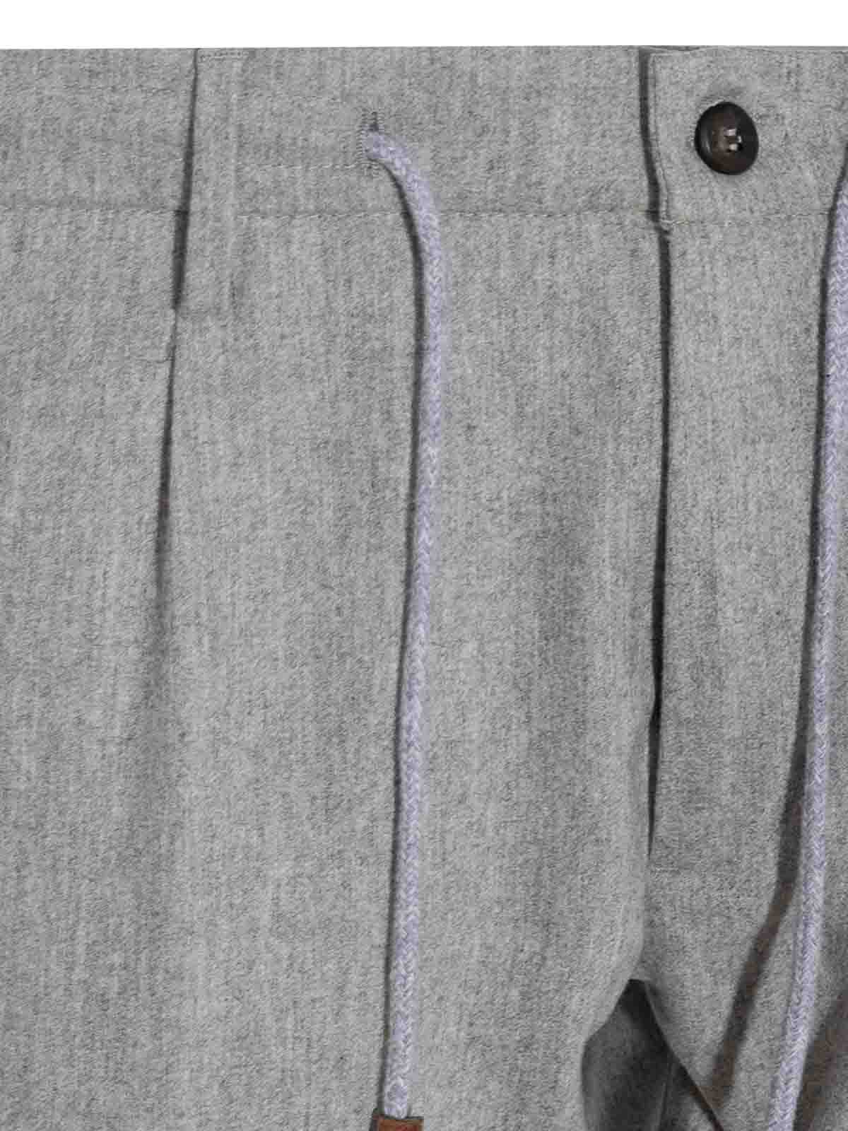 Grey wool blend trousers X75PANB21TES0H02713 (eleventy / パンツ ) | eleventy (イレブンティ)(2)