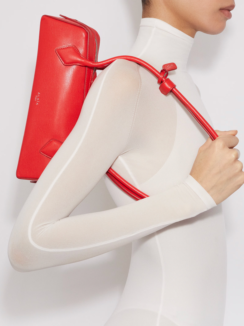 LE TECKEL SMALL BAG IN LEATHER AA1S06029CA212385 (ALAIA / ハンドバッグ・ショルダーバッグ ) | ALAIA (アライア)(3)