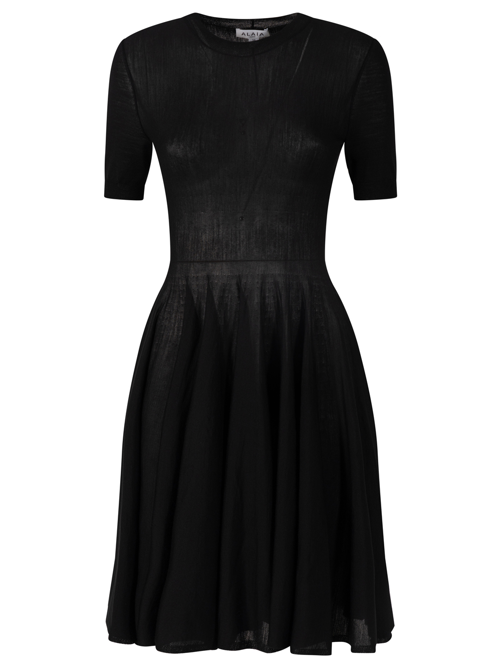 SKATER SHORT-SLEEVED WOOL DRESS AA9R2700M922B995 (ALAIA / ワンピース・ドレス・オールインワン ) | ALAIA (アライア)
