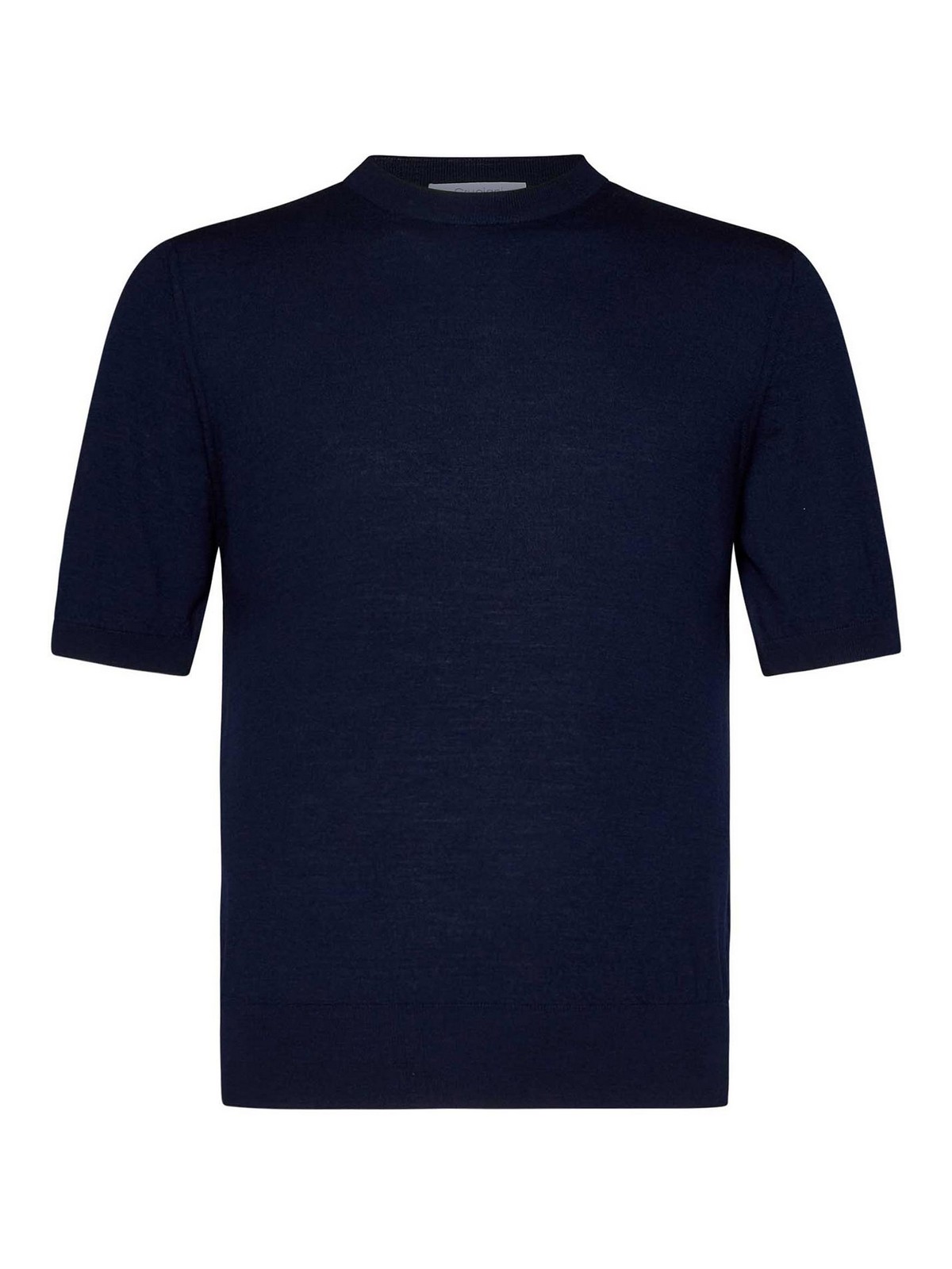 Crewneck Blue Plain Stitch Wool Knit Sweater UC5157710A61GC0230098 (Cruciani / ニット・セーター・カーディガン ) | Cruciani (クルチアーニ)