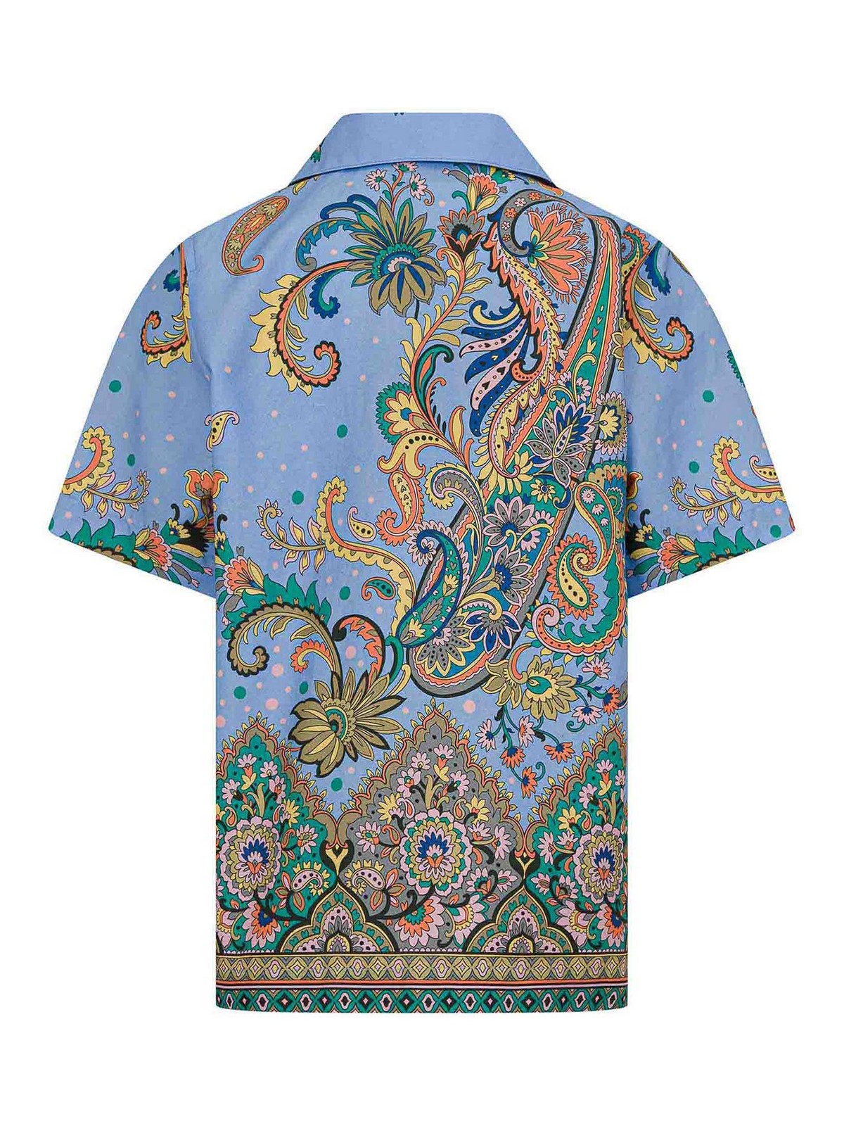 Blue Cotton Bowling Shirt For Boys GW5P51P0523685MC (ETRO / シャツ・ブラウス ) | ETRO (エトロ)(1)