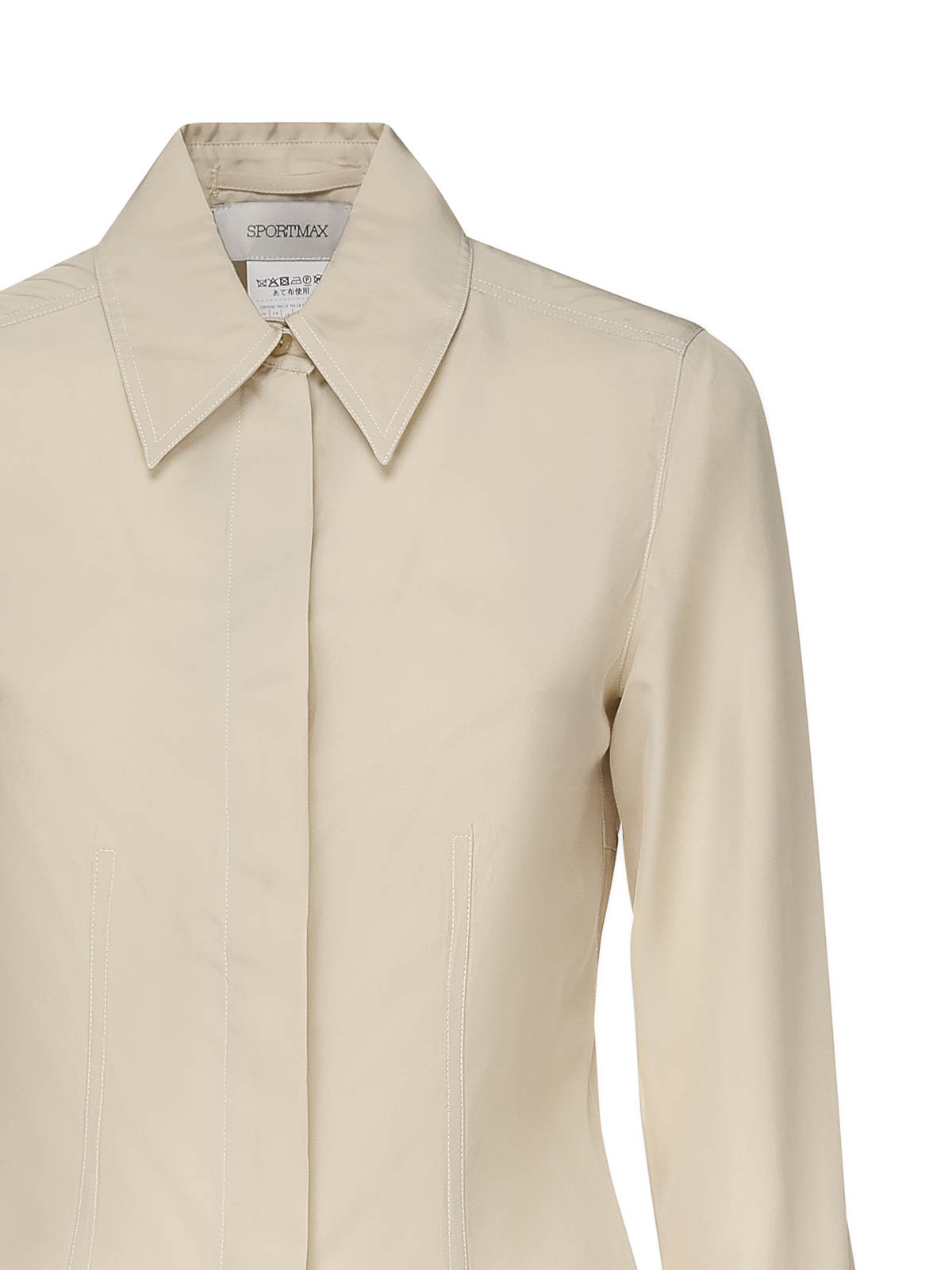 Shirt With Porthole On The Back 2512191022600000 (Sportmax / シャツ・ブラウス ) | Sportmax (スポーツマックス)(1)