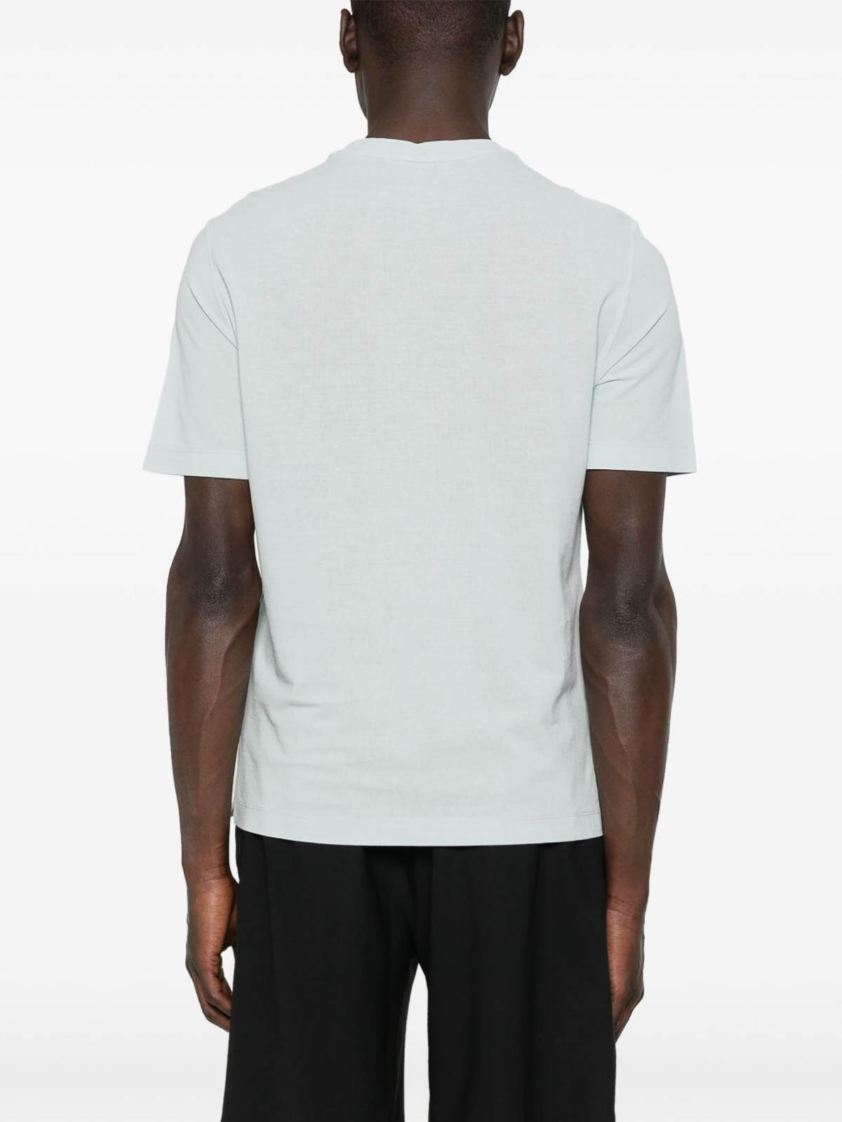 Aqua Green Cotton Jersey T-Shirt DTJ000B706 (Drumohr / Tシャツ・カットソー ) | Drumohr (ドルモア)(2)