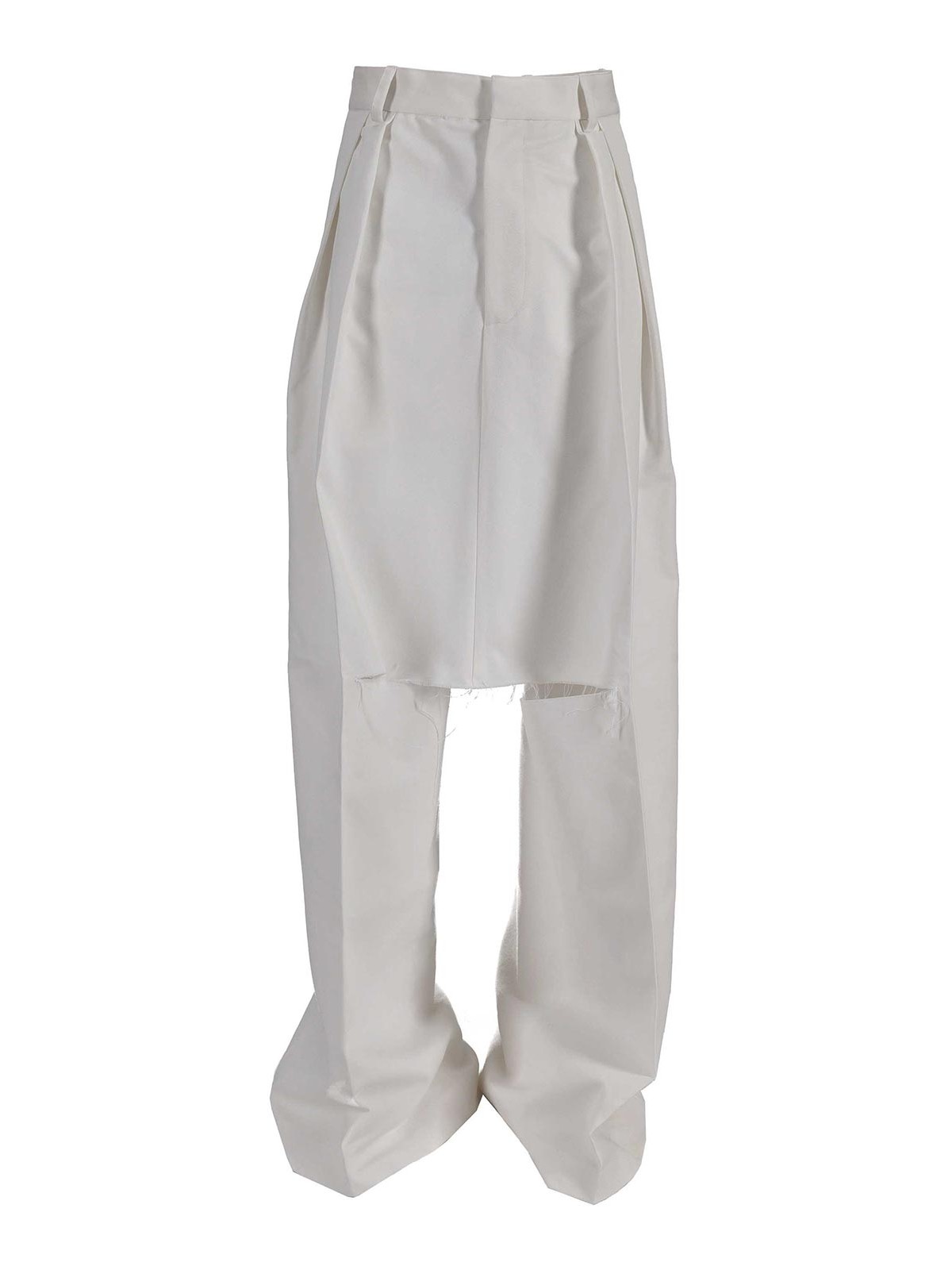Brezza Skirtrousers - Japanese Cotton Twill NP07P020JCTWBIANCO (NICCOLÒ PASQUALETTI / パンツ ) | NICCOLÒ PASQUALETTI (ニコロ パスクアレッティ)
