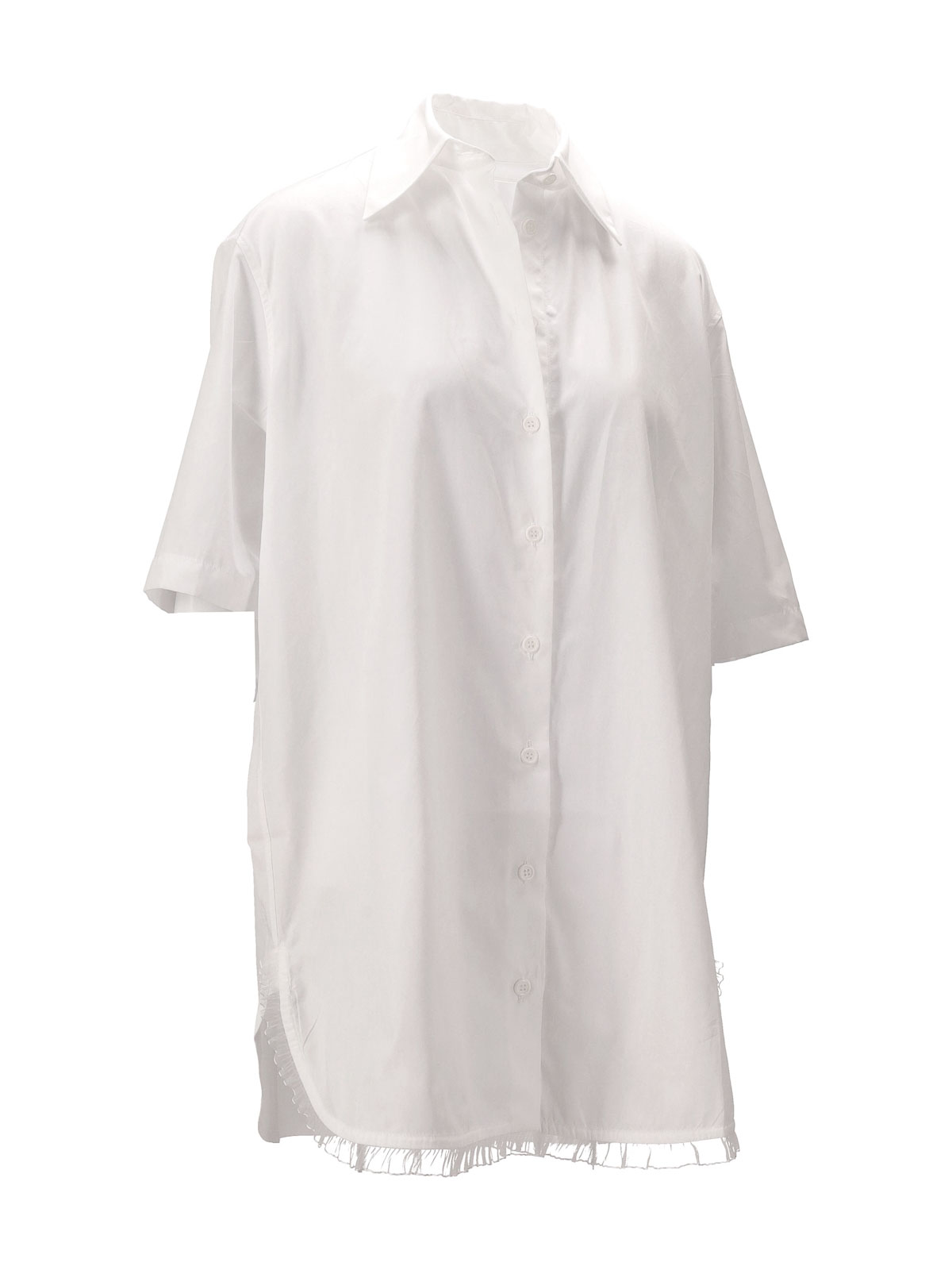 Douglas Short-Sleeved Shirt - Cotton Poplin NP07SH02ACOPOBIANCO (NICCOLÒ PASQUALETTI / シャツ・ブラウス ) | NICCOLÒ PASQUALETTI (ニコロ パスクアレッティ)(1)