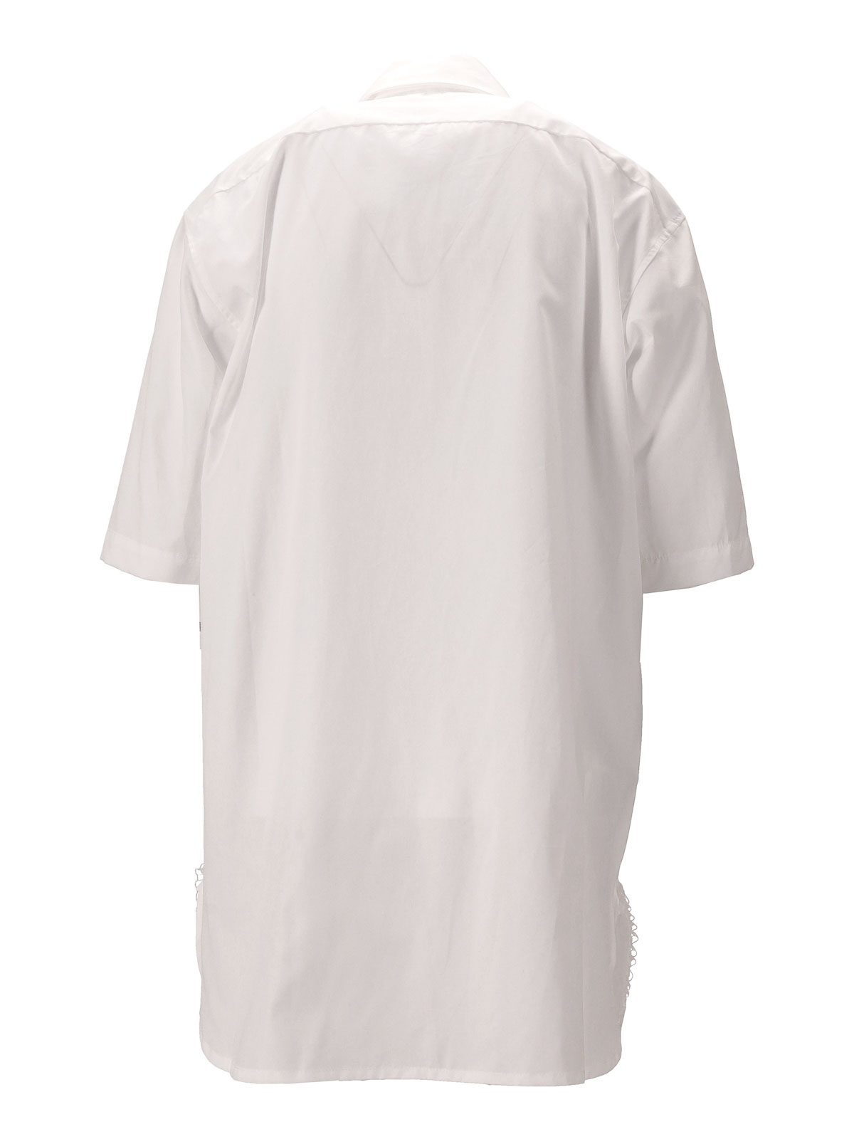 Douglas Short-Sleeved Shirt - Cotton Poplin NP07SH02ACOPOBIANCO (NICCOLÒ PASQUALETTI / シャツ・ブラウス ) | NICCOLÒ PASQUALETTI (ニコロ パスクアレッティ)(3)