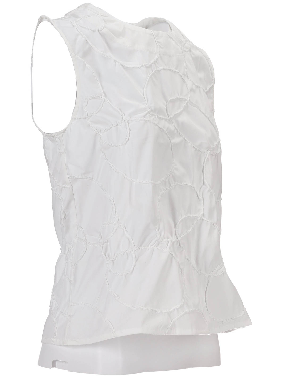 Carta Tank - Elastic Ring Embroidered Poplin NP07T003ERPOBIANCO (NICCOLÒ PASQUALETTI / タンクトップ・キャミソール ) | NICCOLÒ PASQUALETTI (ニコロ パスクアレッティ)(2)