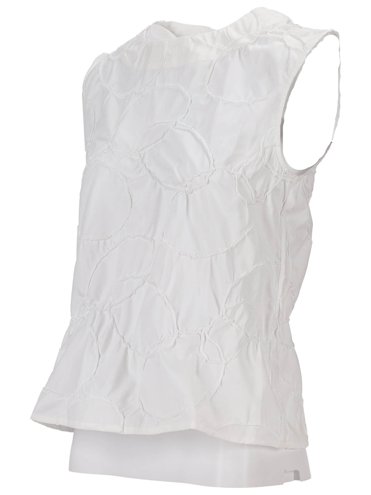 Carta Tank - Elastic Ring Embroidered Poplin NP07T003ERPOBIANCO (NICCOLÒ PASQUALETTI / タンクトップ・キャミソール ) | NICCOLÒ PASQUALETTI (ニコロ パスクアレッティ)(3)