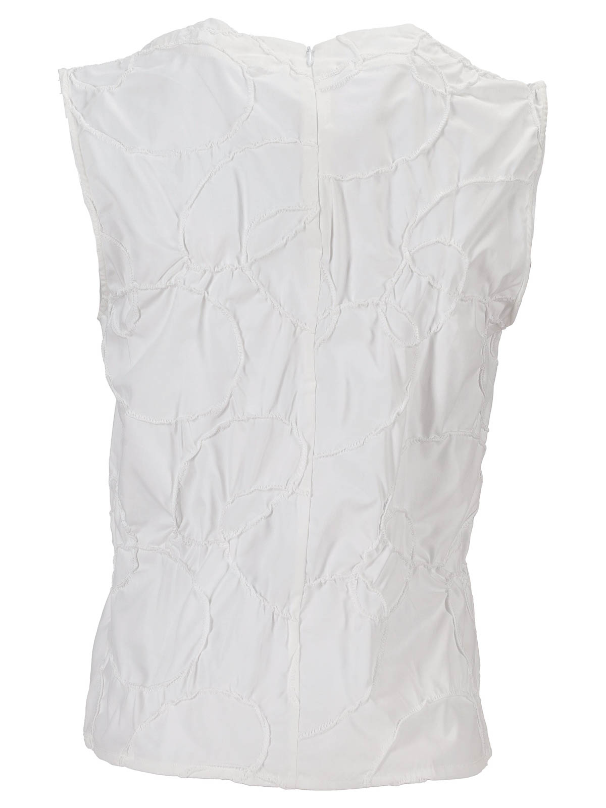 Carta Tank - Elastic Ring Embroidered Poplin NP07T003ERPOBIANCO (NICCOLÒ PASQUALETTI / タンクトップ・キャミソール ) | NICCOLÒ PASQUALETTI (ニコロ パスクアレッティ)(4)