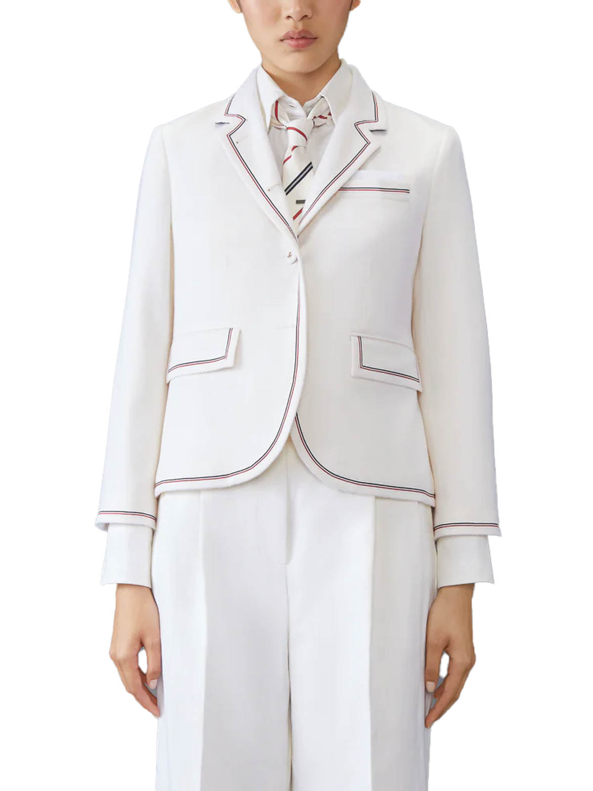 Cashmere High Armhole Sportcoat FBC812BF0765100 (Thom Browne / ブレザー・ジャケット ) | Thom Browne (トム・ブラウン)(1)