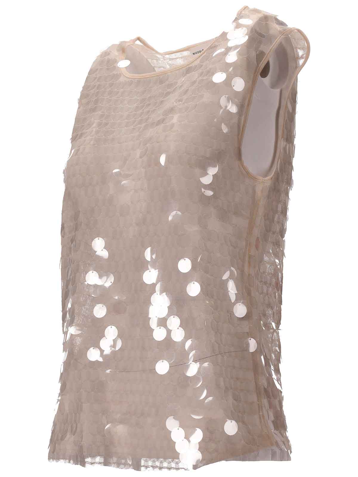 Carta Tank - Paillettes NP07T003PAILNUDE (NICCOLÒ PASQUALETTI / タンクトップ・キャミソール ) | NICCOLÒ PASQUALETTI (ニコロ パスクアレッティ)(2)